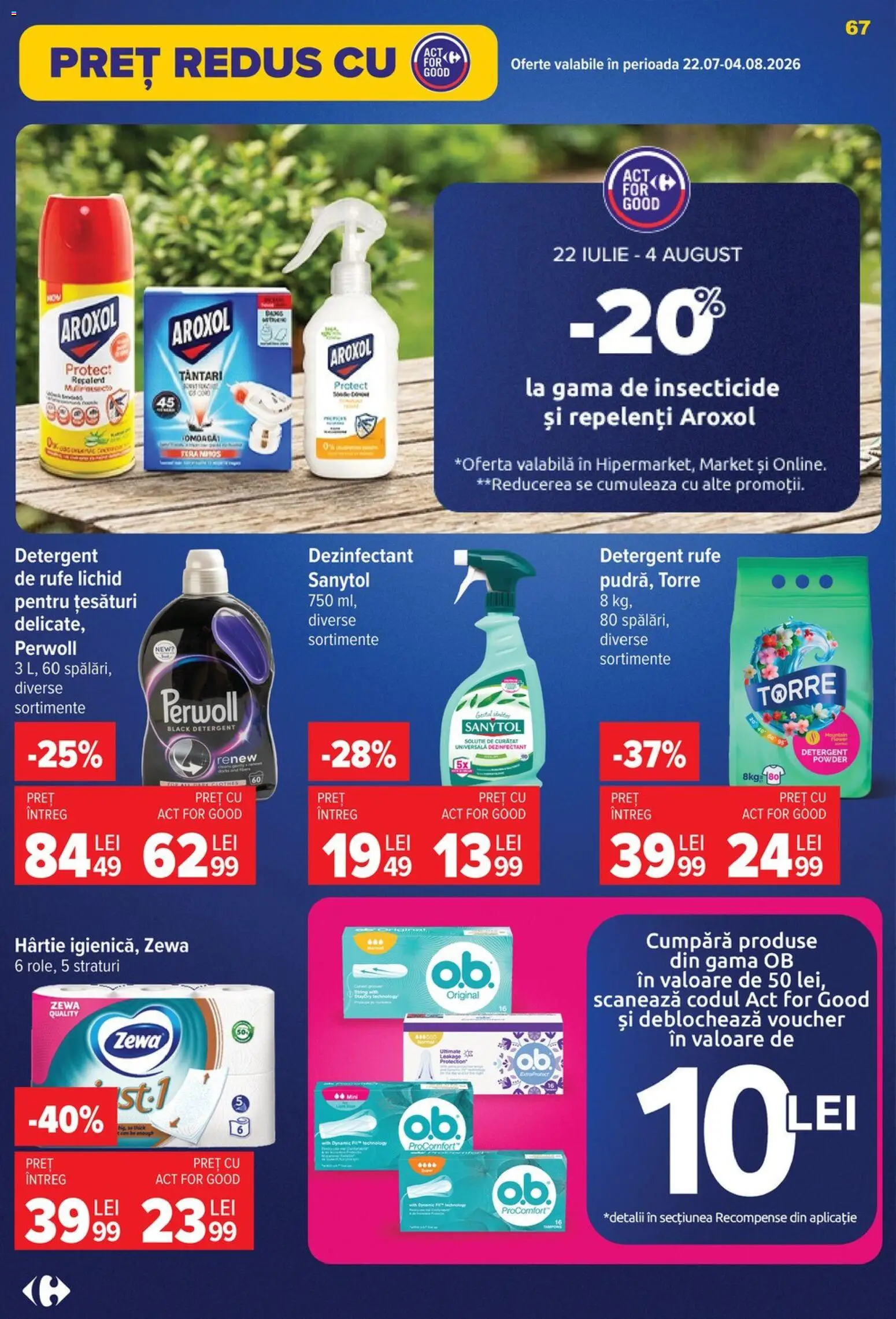Catalog Carrefour 29 Iulie - 3 August 2026 | Pagina 67 | Produse: Detergent