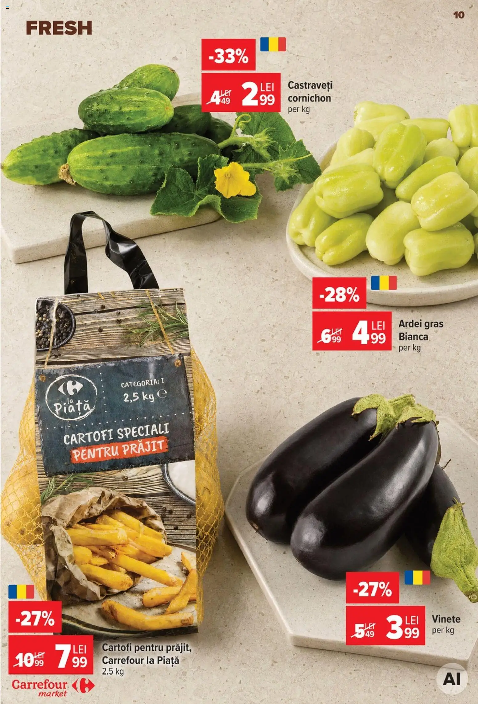Catalog Carrefour 29 Iulie - 3 August 2026 | Pagina 10 | Produse: Ardei, Castraveți, Cartofi