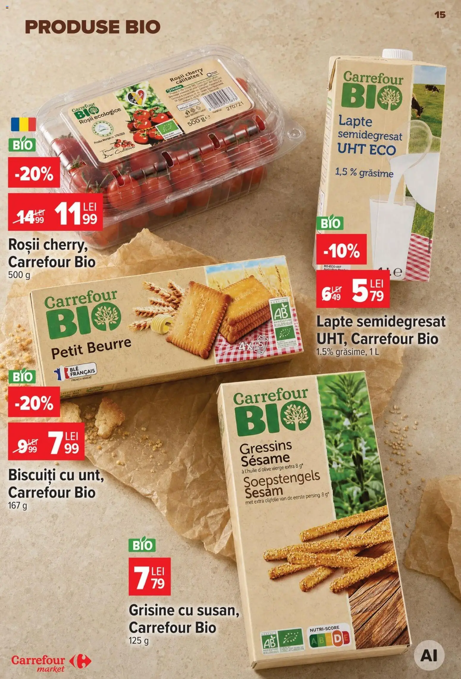 Catalog Carrefour 29 Iulie - 3 August 2026 | Pagina 15 | Produse: Şerit ödül, Lapte, Roșii, Biscuiți