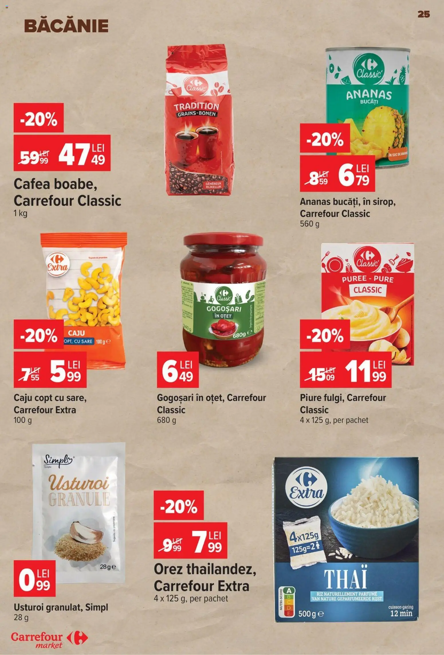 Catalog Carrefour 29 Iulie - 3 August 2026 | Pagina 25 | Produse: Oțet, Caju, Sare, Usturoi