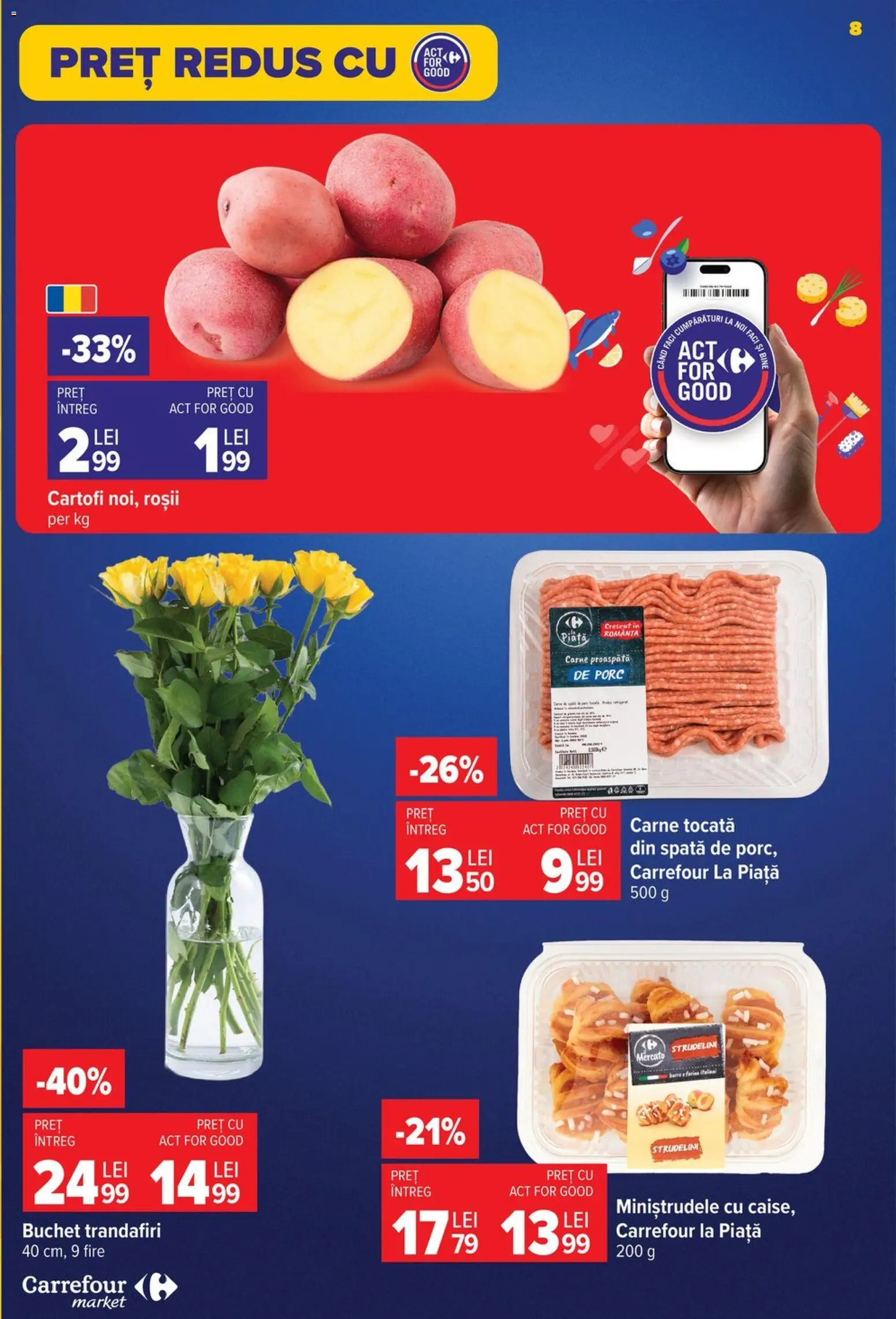 Catalog Carrefour 29 Iulie - 3 August 2026 | Pagina 8 | Produse: Roșii, Carne tocată, Cartofi