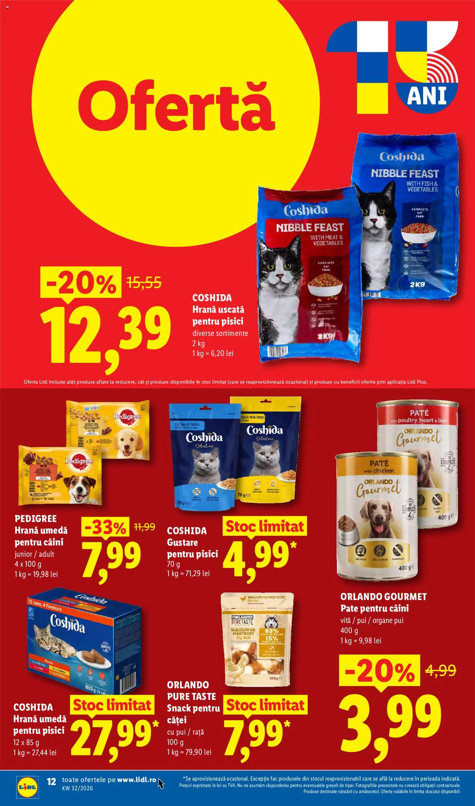 Catalog LIDL 3 - 8 August 2026 | Pagina 12 | Produse: Hacıyatmaz Kedi Oyuncağı, Pate, Rață