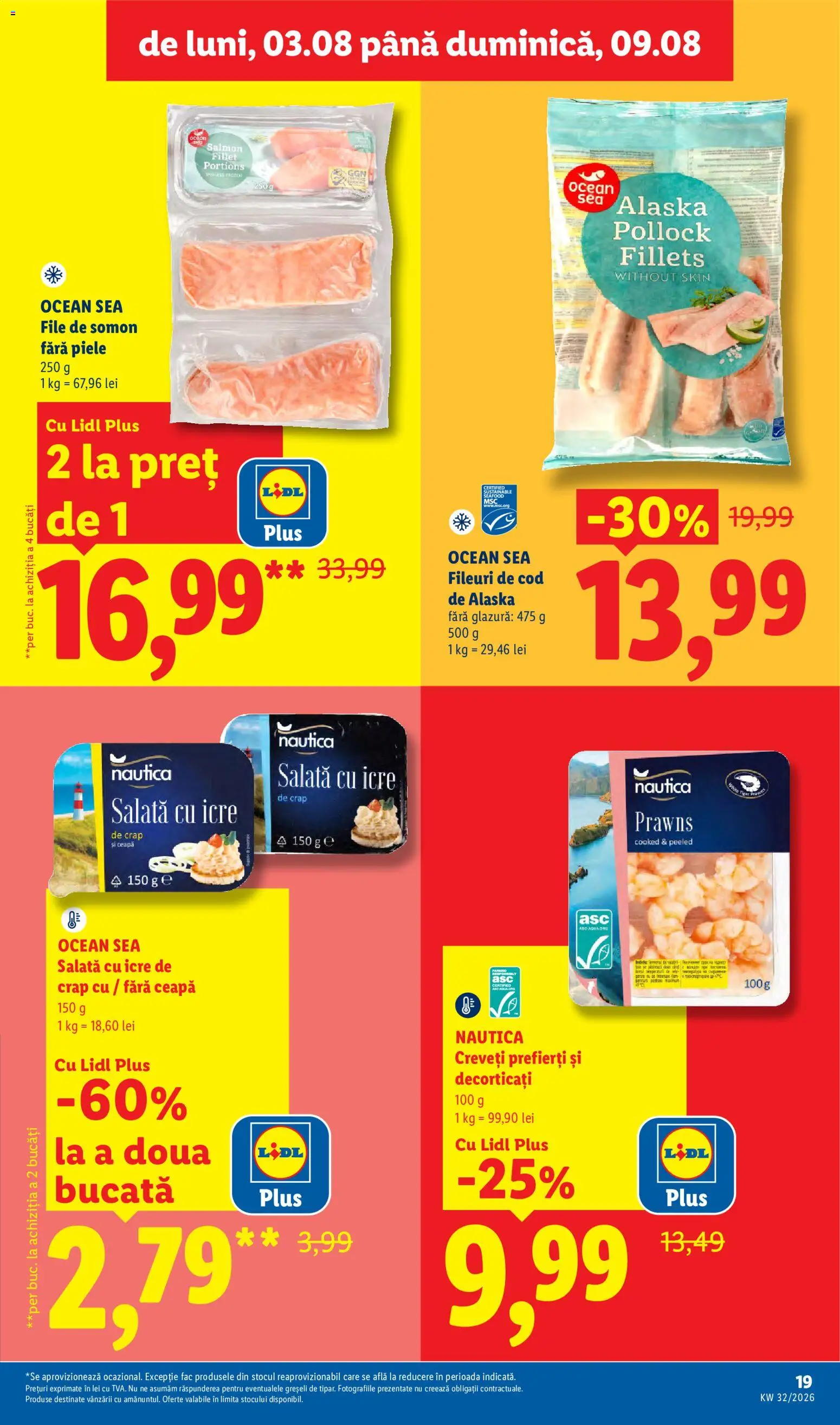 Catalog LIDL 3 - 8 August 2026 | Pagina 19 | Produse: Salată cu icre, Salată, Ceapă