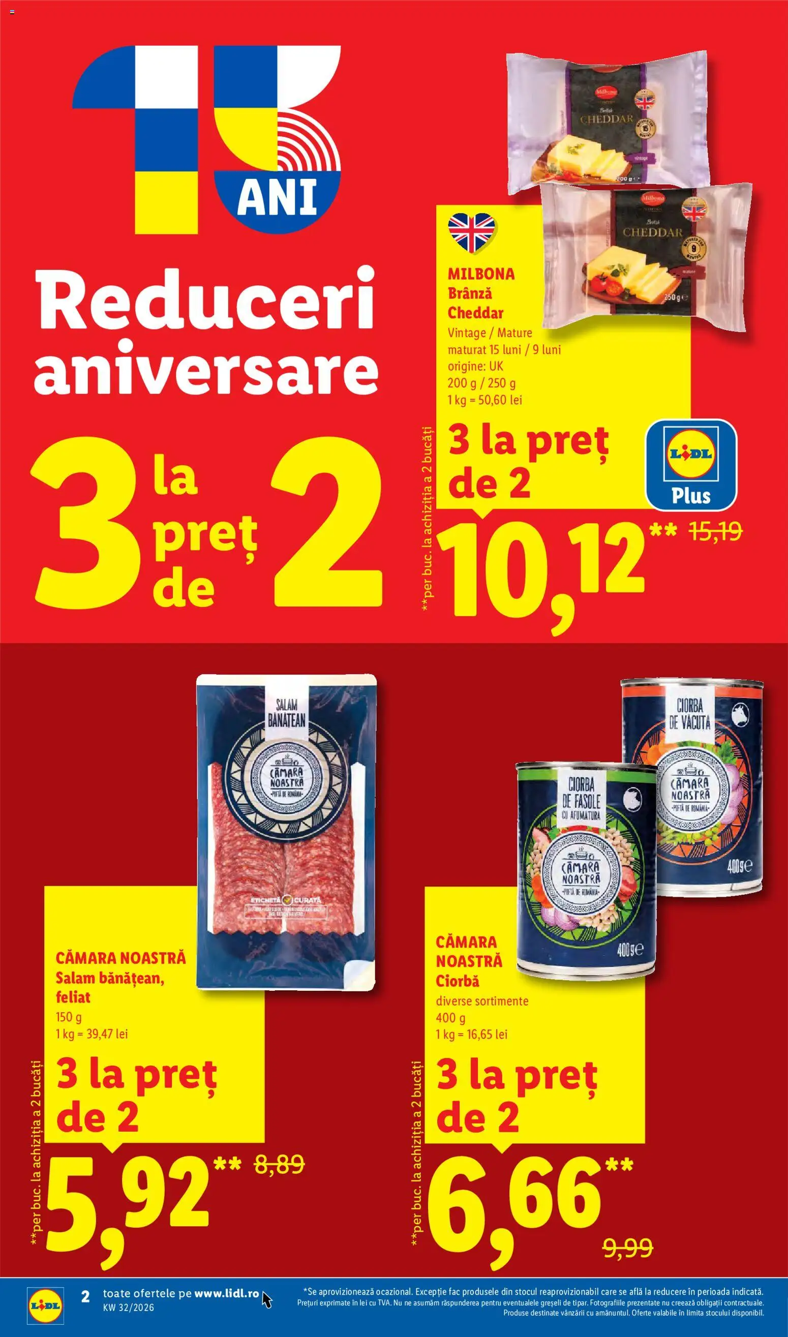 Catalog LIDL 3 - 8 August 2026 | Pagina 2 | Produse: Brânză, Salam