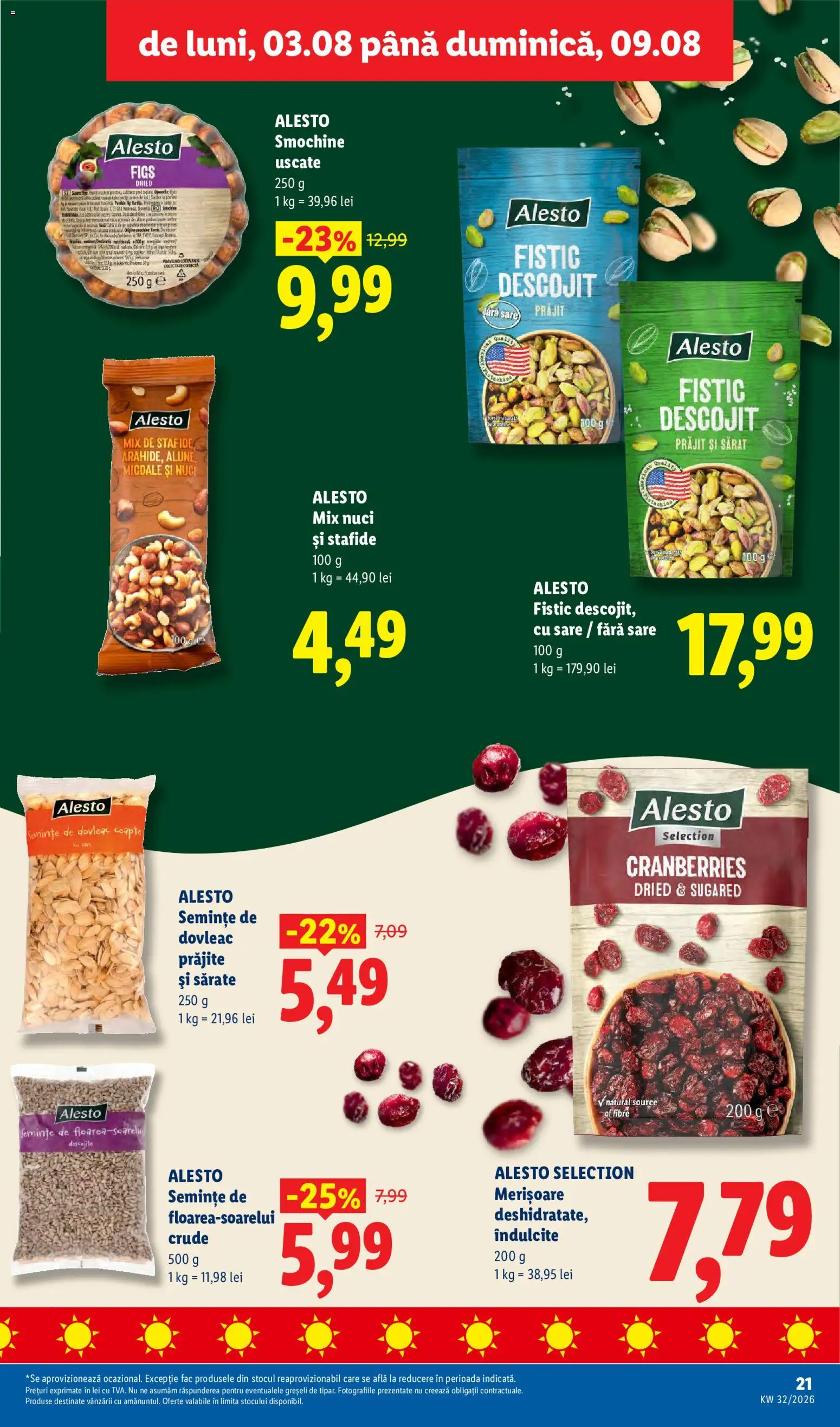 Catalog LIDL 3 - 8 August 2026 | Pagina 21 | Produse: Dovleac, Semințe, Nuci, Çocuk sutyeni