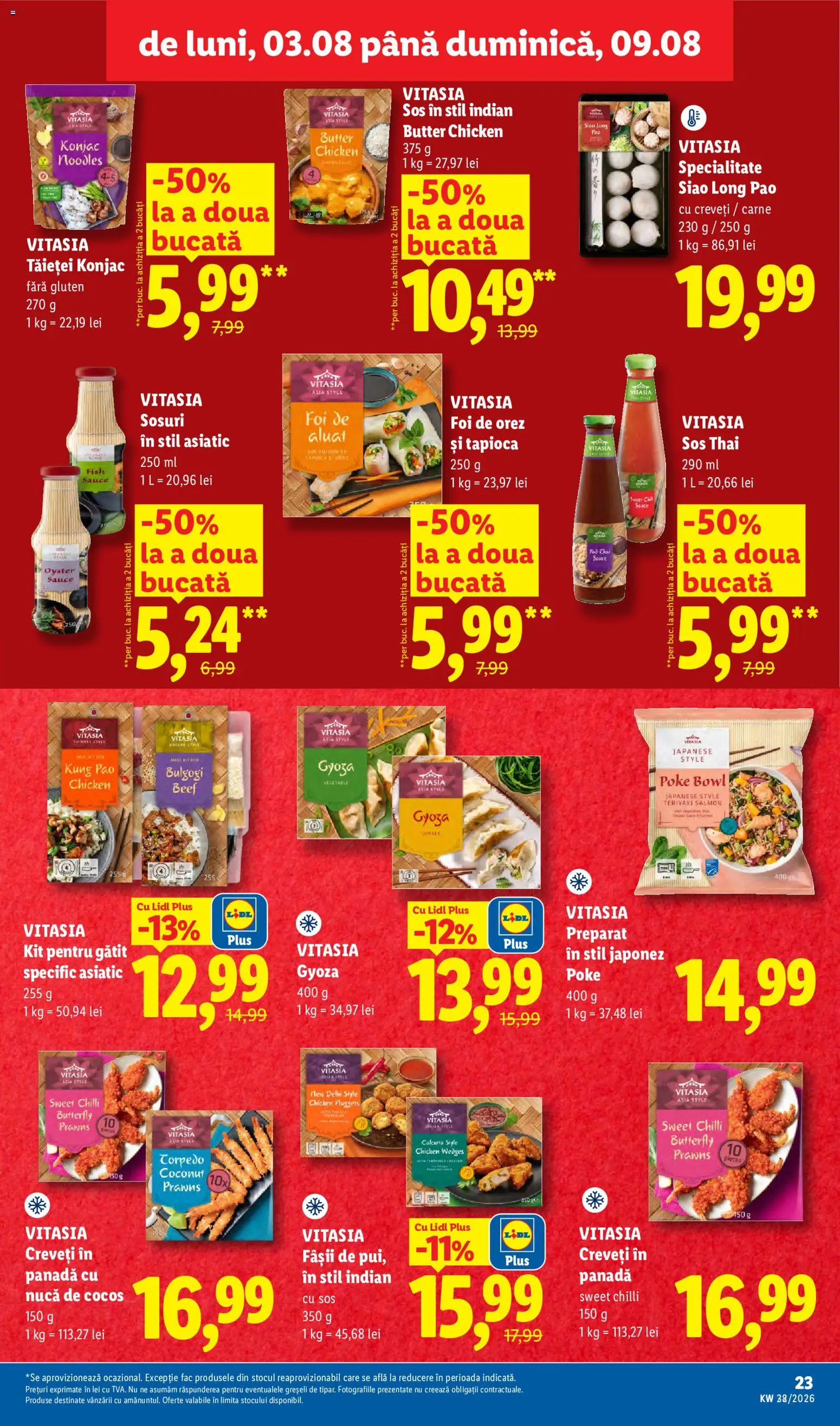 Catalog LIDL 3 - 8 August 2026 | Pagina 23 | Produse: Aluat, Orez, Noodles, Sos