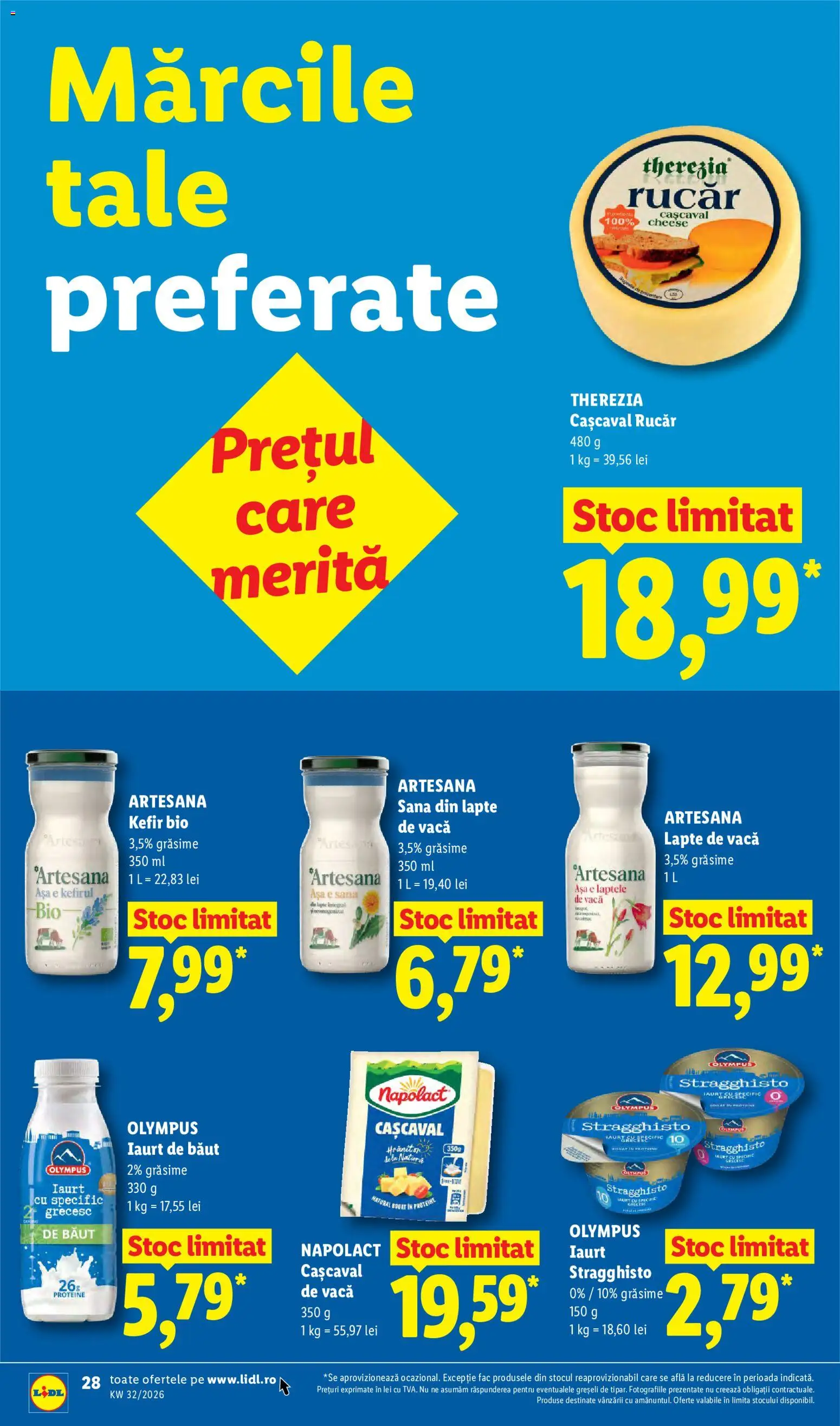 Catalog LIDL 3 - 8 August 2026 | Pagina 28 | Produse: Şerit ödül, Masaüstü kılıfı, Cașcaval, Kefir