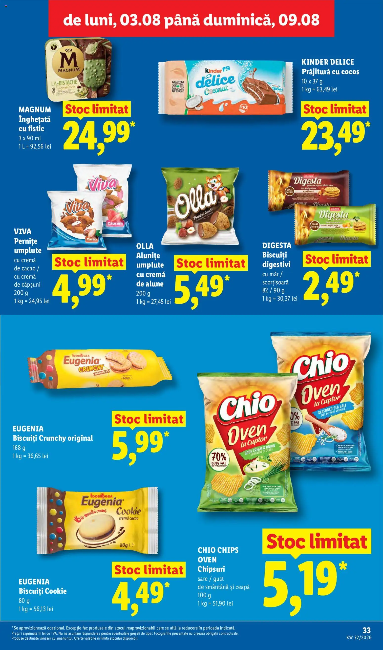 Catalog LIDL 3 - 8 August 2026 | Pagina 33 | Produse: Prăjitură, Alune, Cremă, Smântână