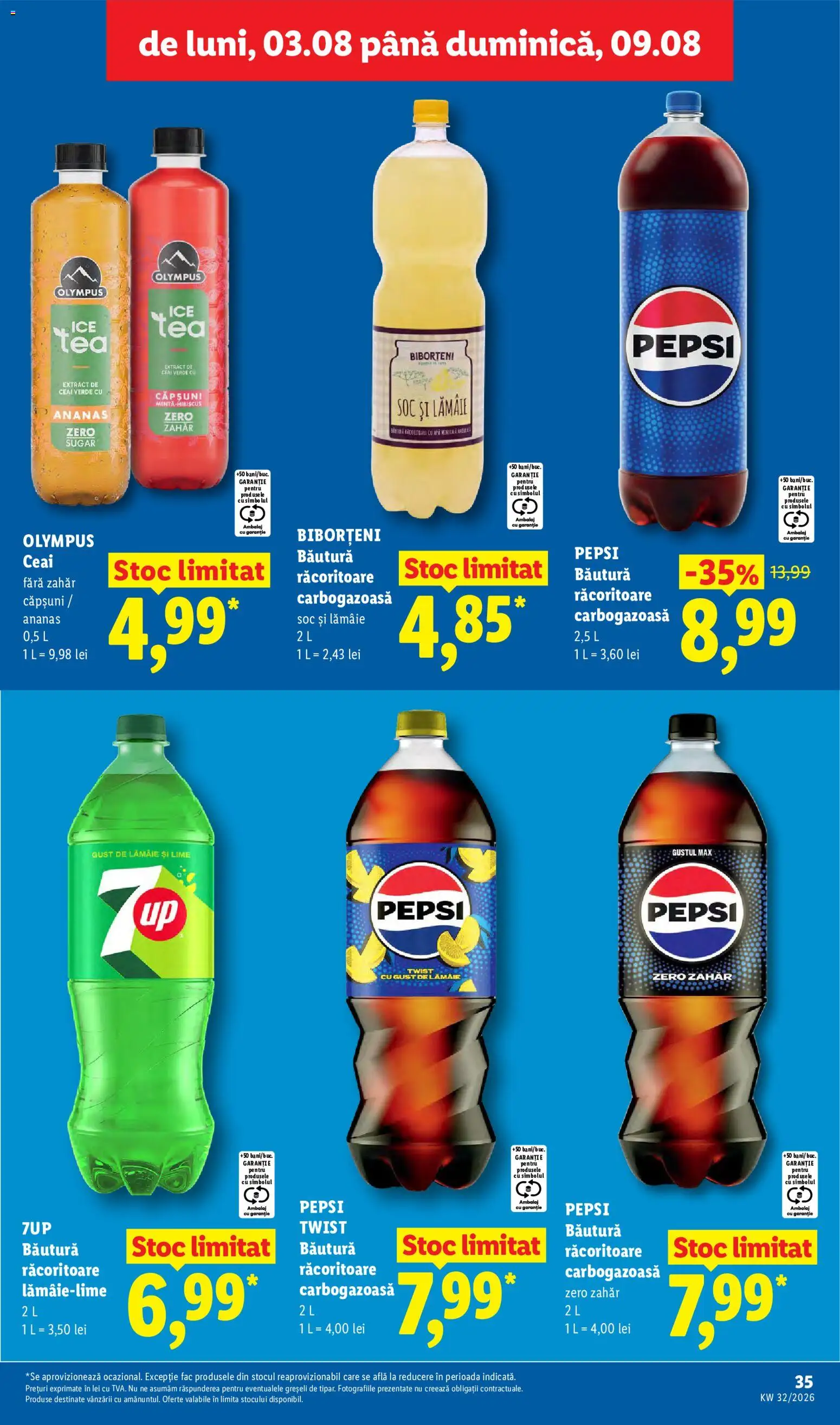 Catalog LIDL 3 - 8 August 2026 | Pagina 35 | Produse: Ceai, Ananas, Zahăr, Lămâie