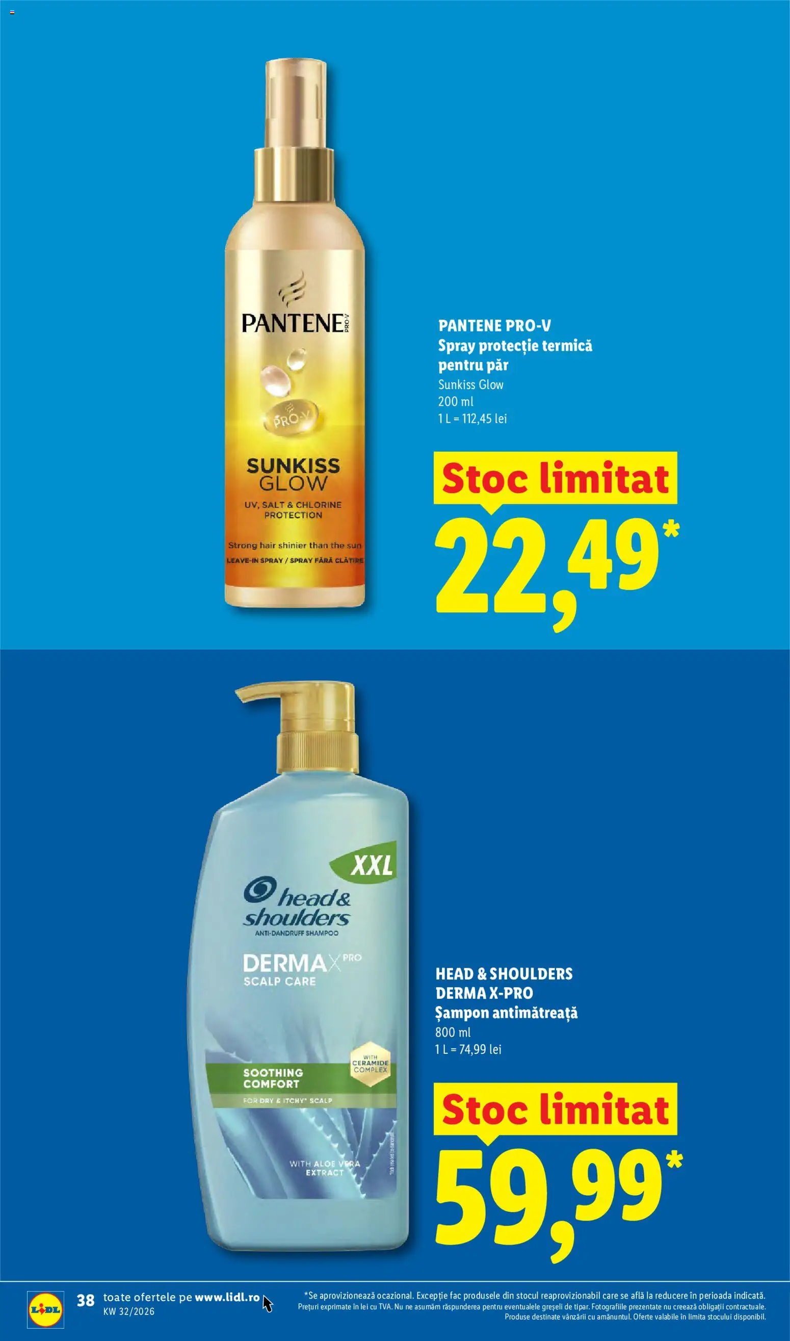 Catalog LIDL 3 - 8 August 2026 | Pagina 38 | Produse: Aloe vera, Șampon, Protecție termică pentru păr