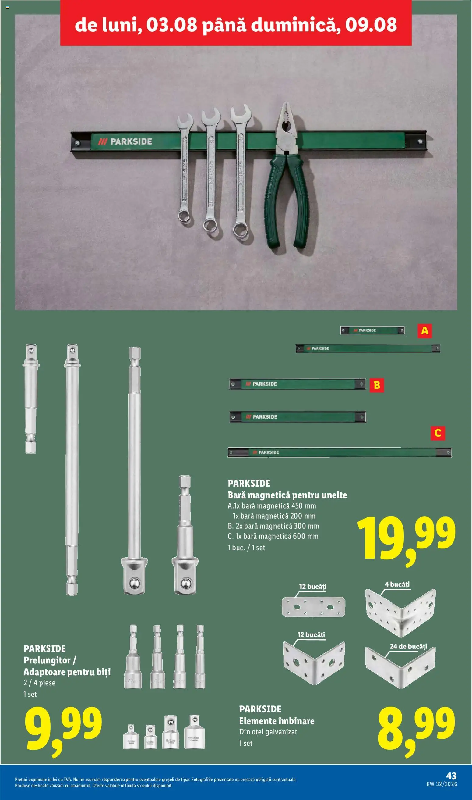 Catalog LIDL 3 - 8 August 2026 | Pagina 43 | Produse: Prelungitor