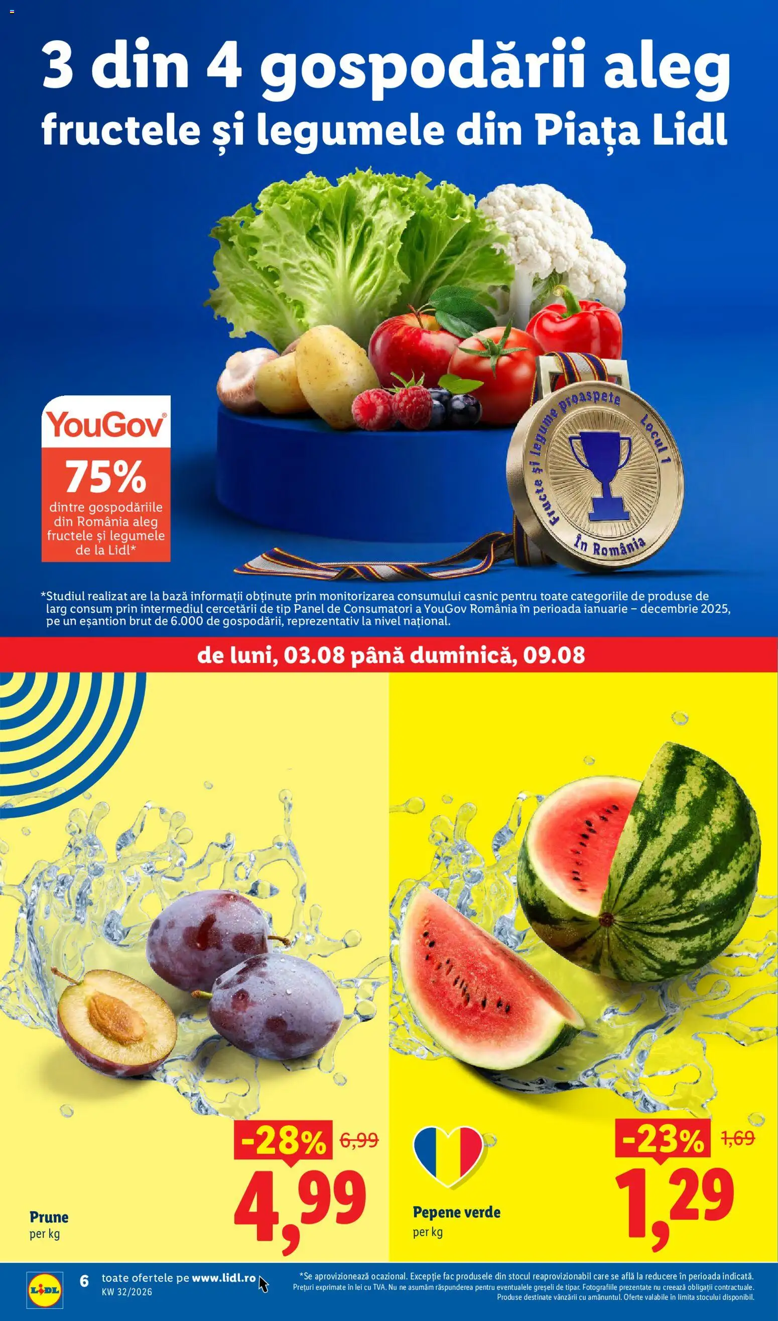 Catalog LIDL 3 - 8 August 2026 | Pagina 6 | Produse: Pepene Verde, Prune