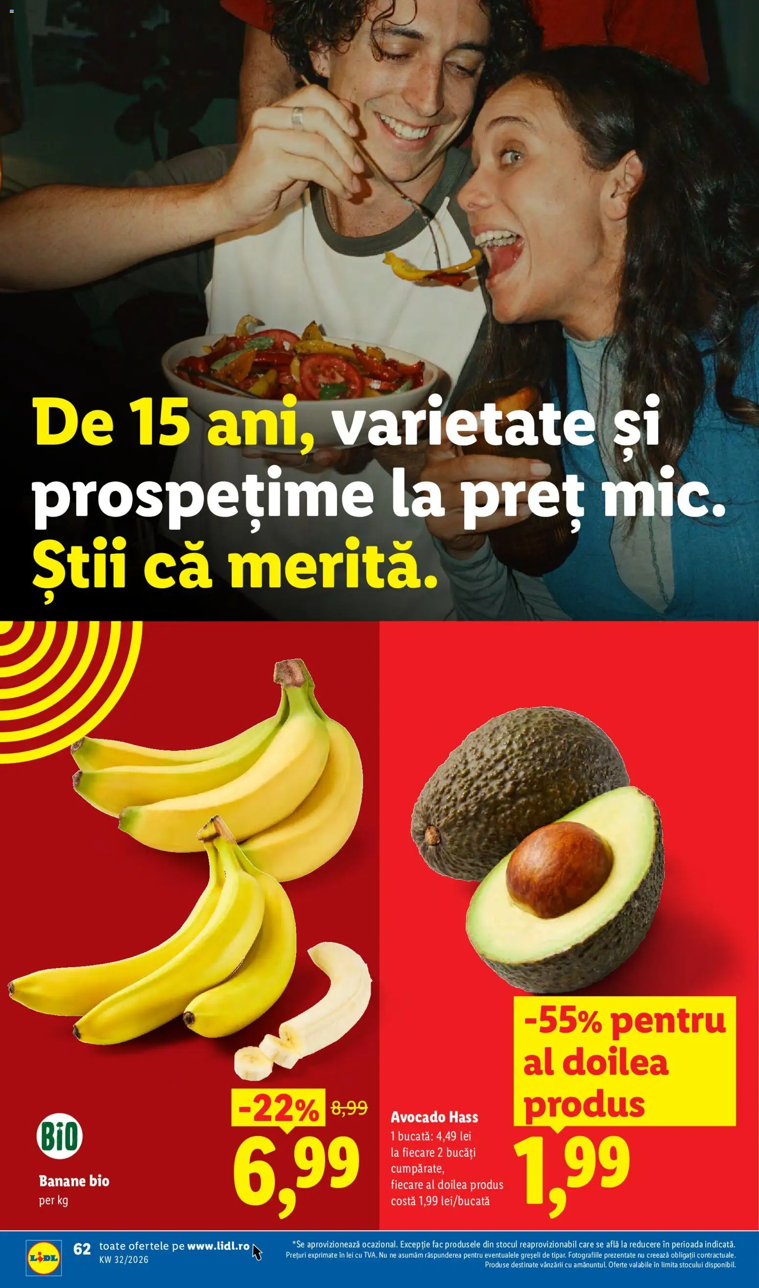 Catalog LIDL 3 - 8 August 2026 | Pagina 60 | Produse: Şerit ödül, Banane, Avocado