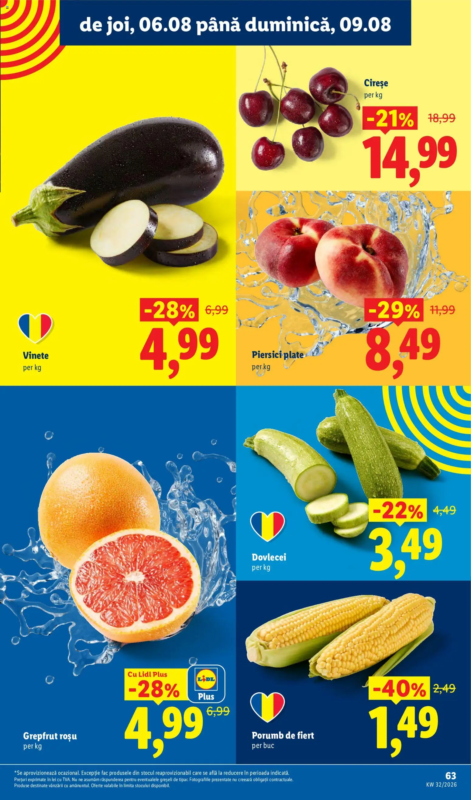 Catalog LIDL 3 - 8 August 2026 | Pagina 61 | Produse: Grepfrut, Cireșe, Porumb