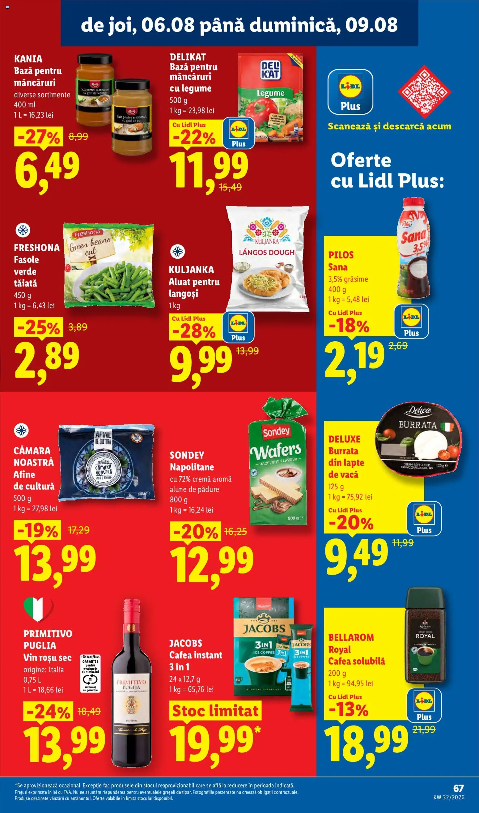 Catalog LIDL 3 - 8 August 2026 | Pagina 65 | Produse: Afine, Toplar, Köpek çiti, Lapte