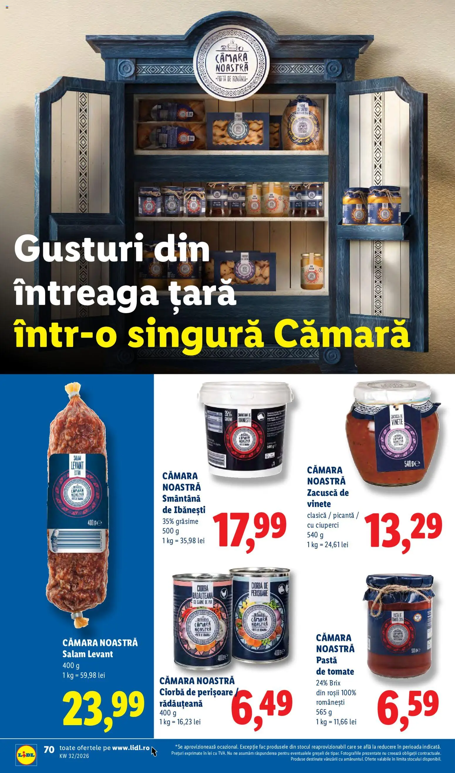 Catalog LIDL 3 - 8 August 2026 | Pagina 68 | Produse: Hacıyatmaz Kedi Oyuncağı, Ciuperci, Salam, Zacuscă