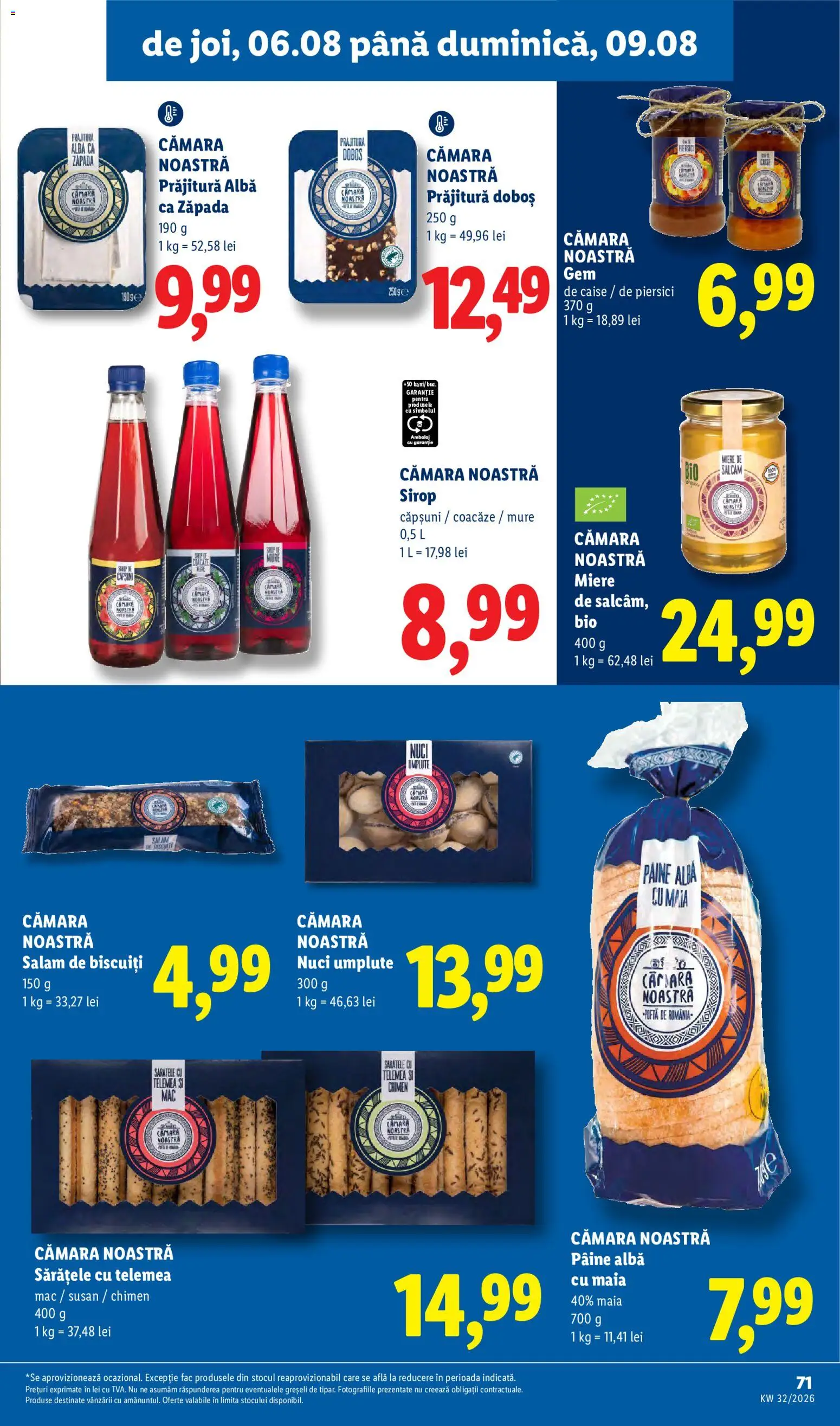Catalog LIDL 3 - 8 August 2026 | Pagina 69 | Produse: Pâine, Căpșuni, Sirop, Nuci