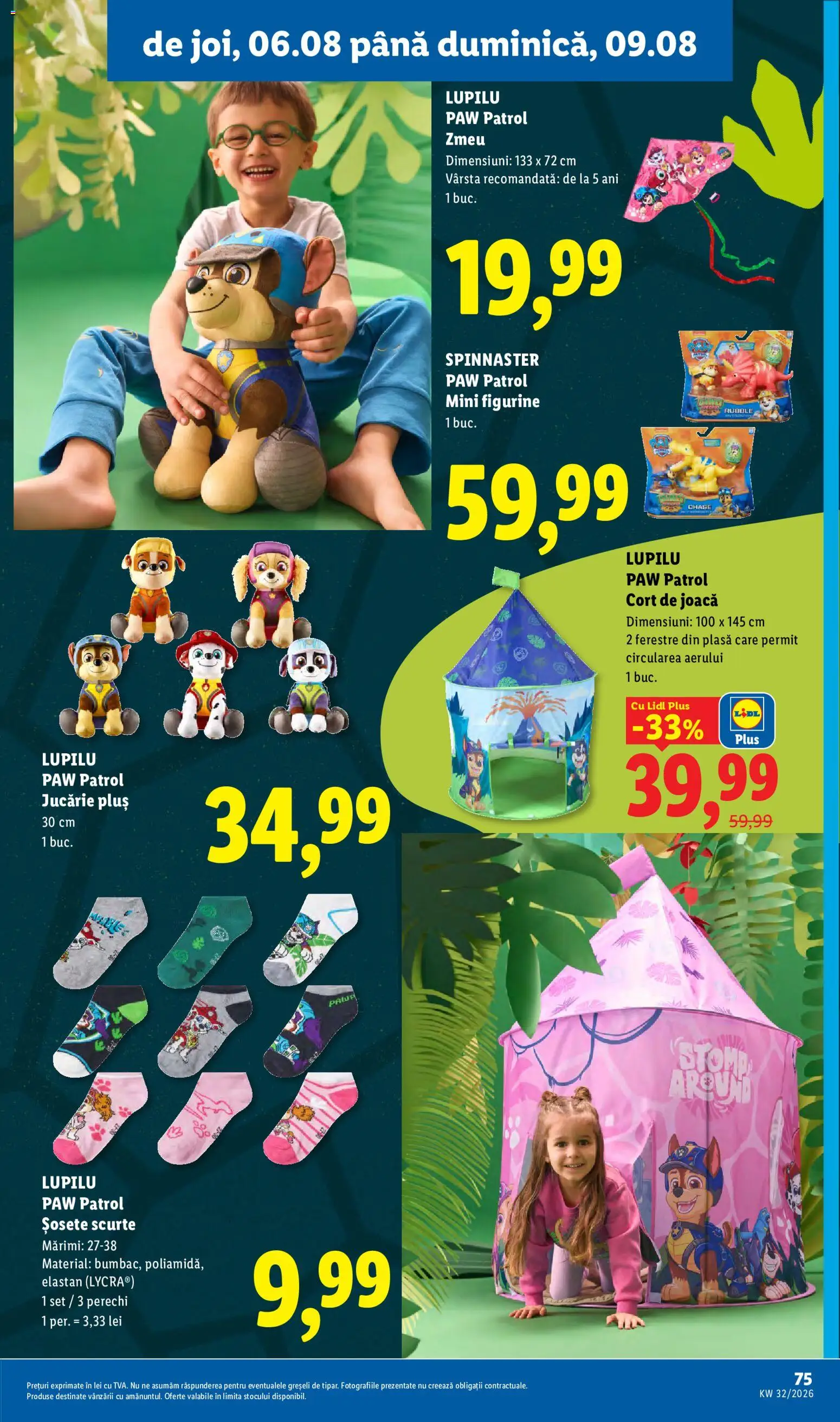 Catalog LIDL 3 - 8 August 2026 | Pagina 75 | Produse: Cort, Șosete
