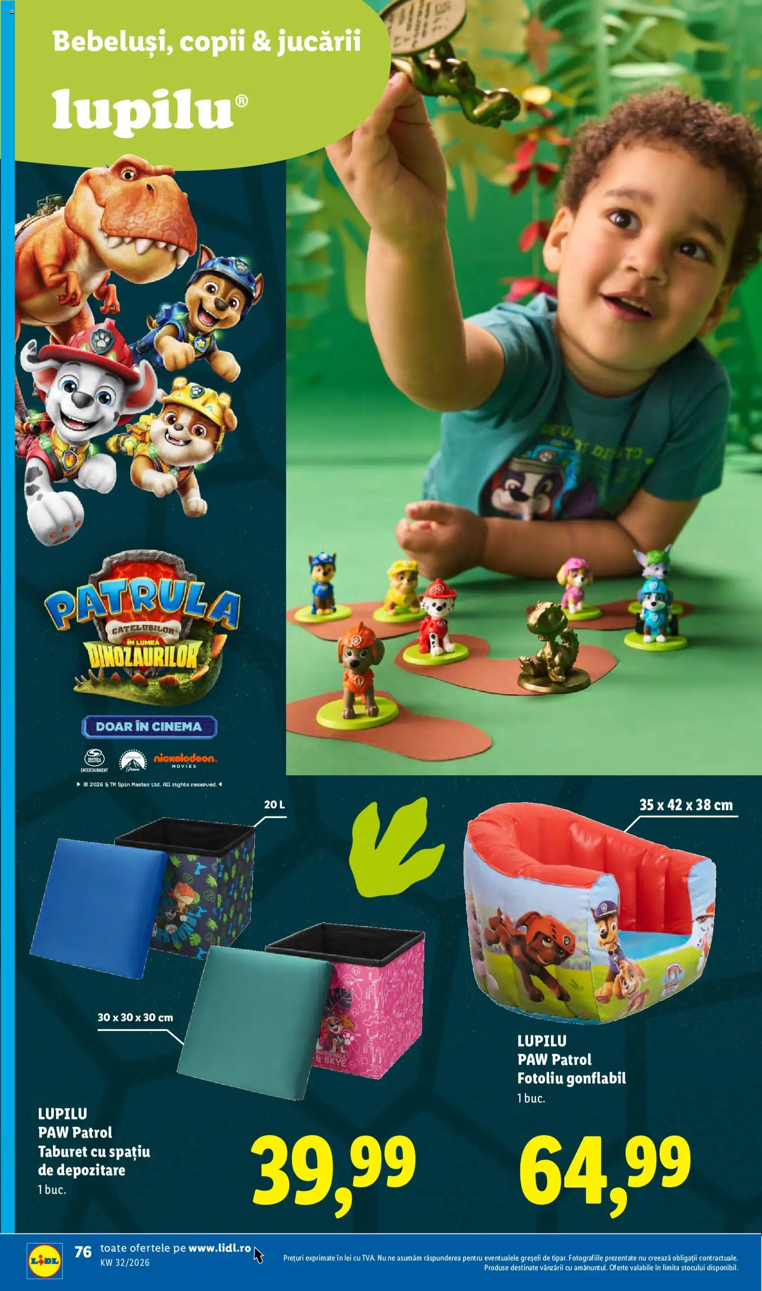 Catalog LIDL 3 - 8 August 2026 | Pagina 76 | Produse: Fotoliu, Taburet