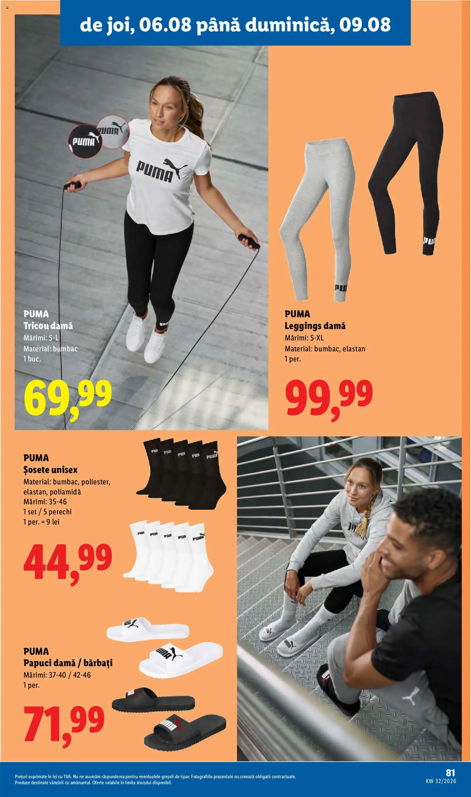 Catalog LIDL 3 - 8 August 2026 | Pagina 81 | Produse: Tricou, Șosete, Papuci