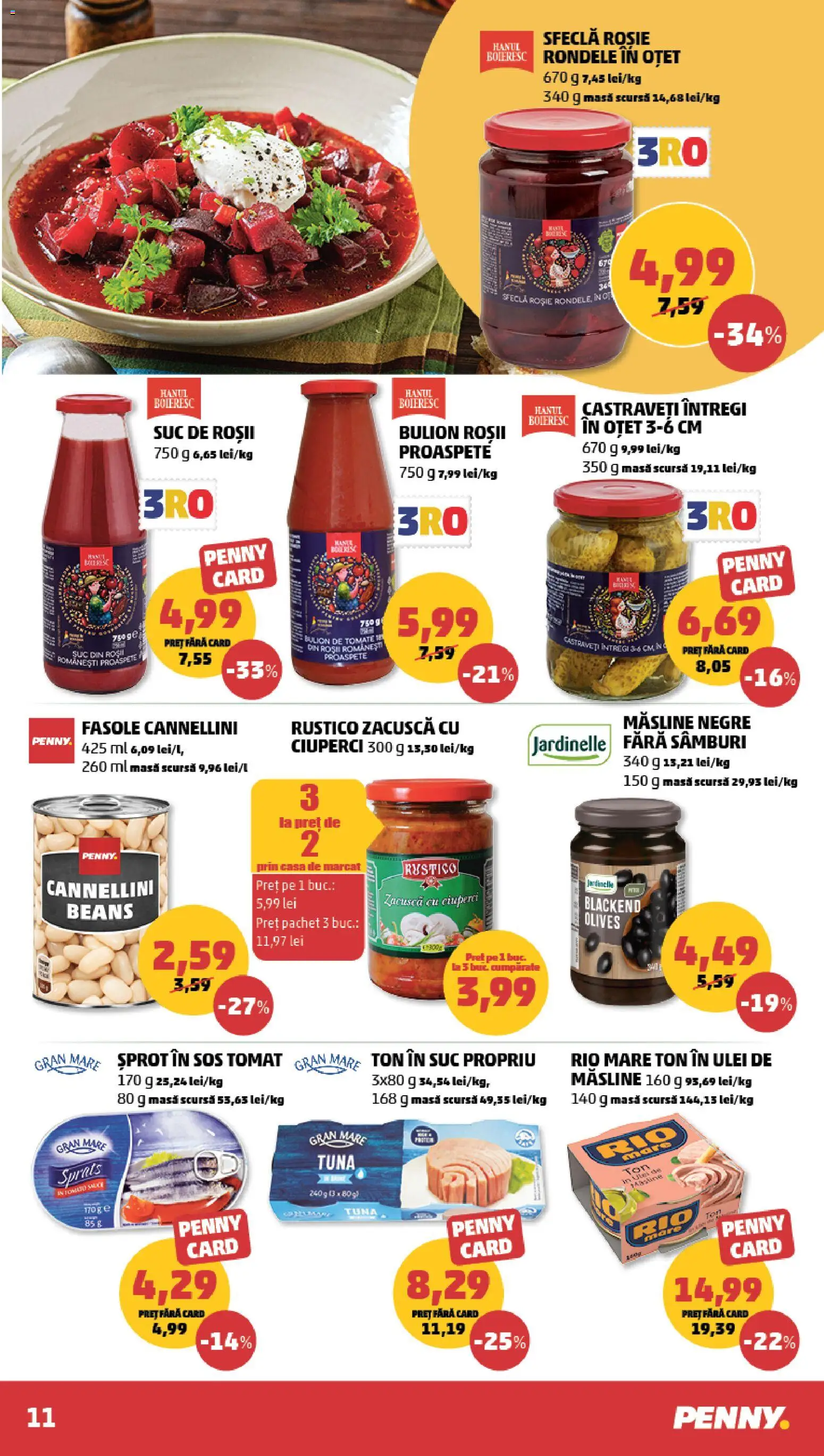 Catalog PENNY Market 29 Iulie - 3 August 2026 | Pagina 11 | Produse: Ciuperci, Ulei, Suc, Zacuscă
