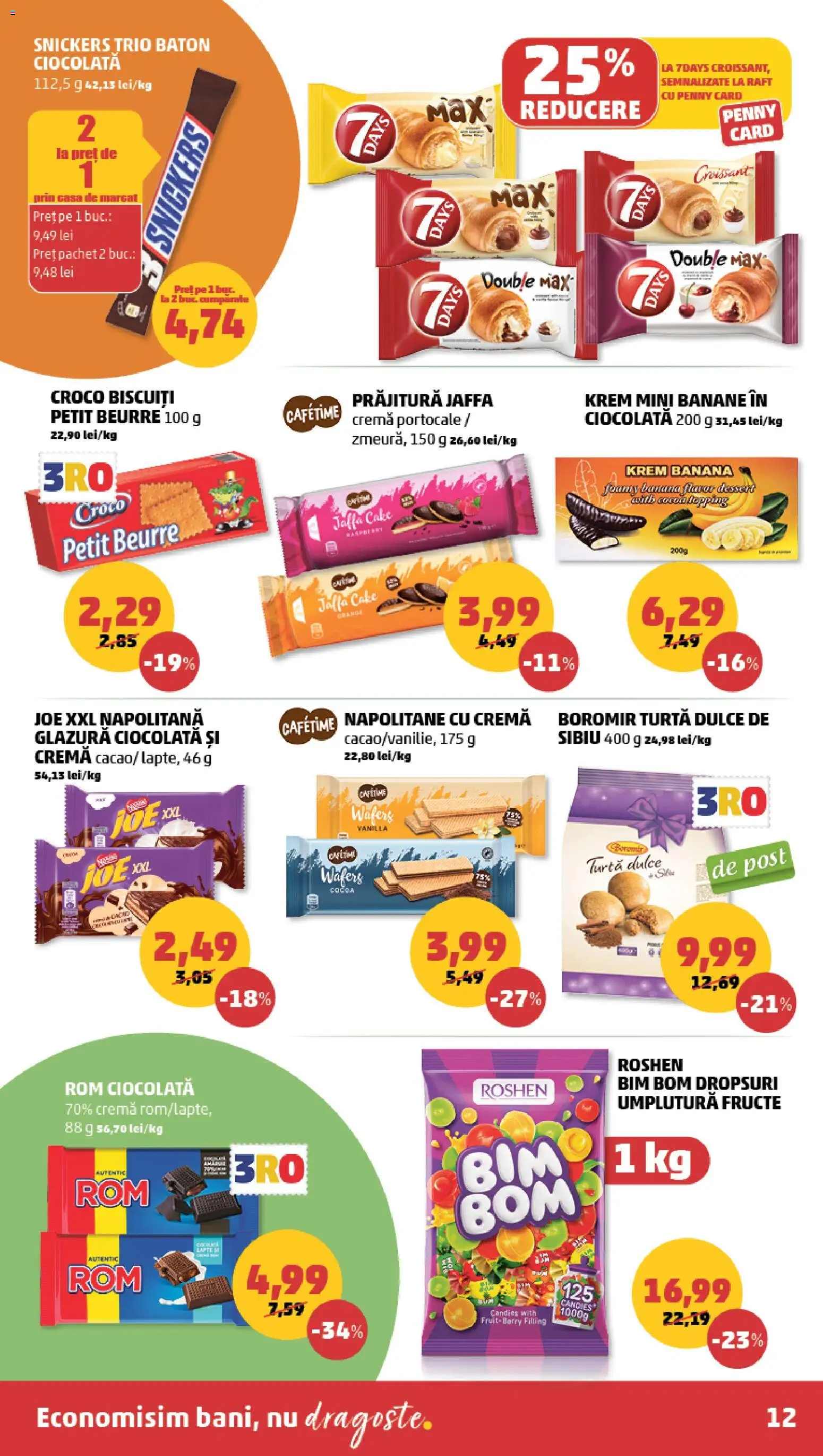 Catalog PENNY Market 29 Iulie - 3 August 2026 | Pagina 12 | Produse: Napolitane, Cremă, Banane, Turtă dulce