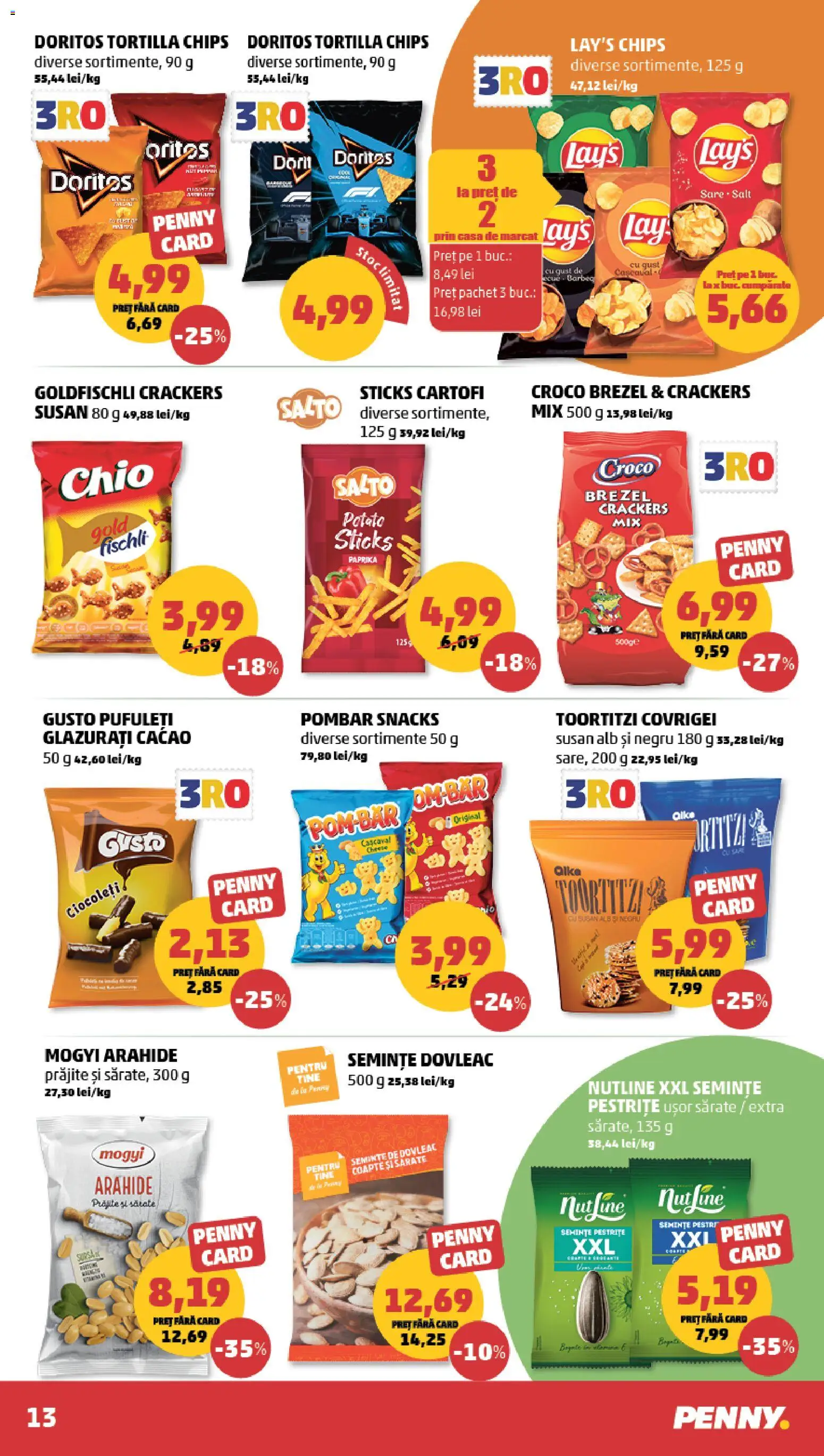 Catalog PENNY Market 29 Iulie - 3 August 2026 | Pagina 13 | Produse: Dovleac, Arahide, Pufuleți, Cartofi