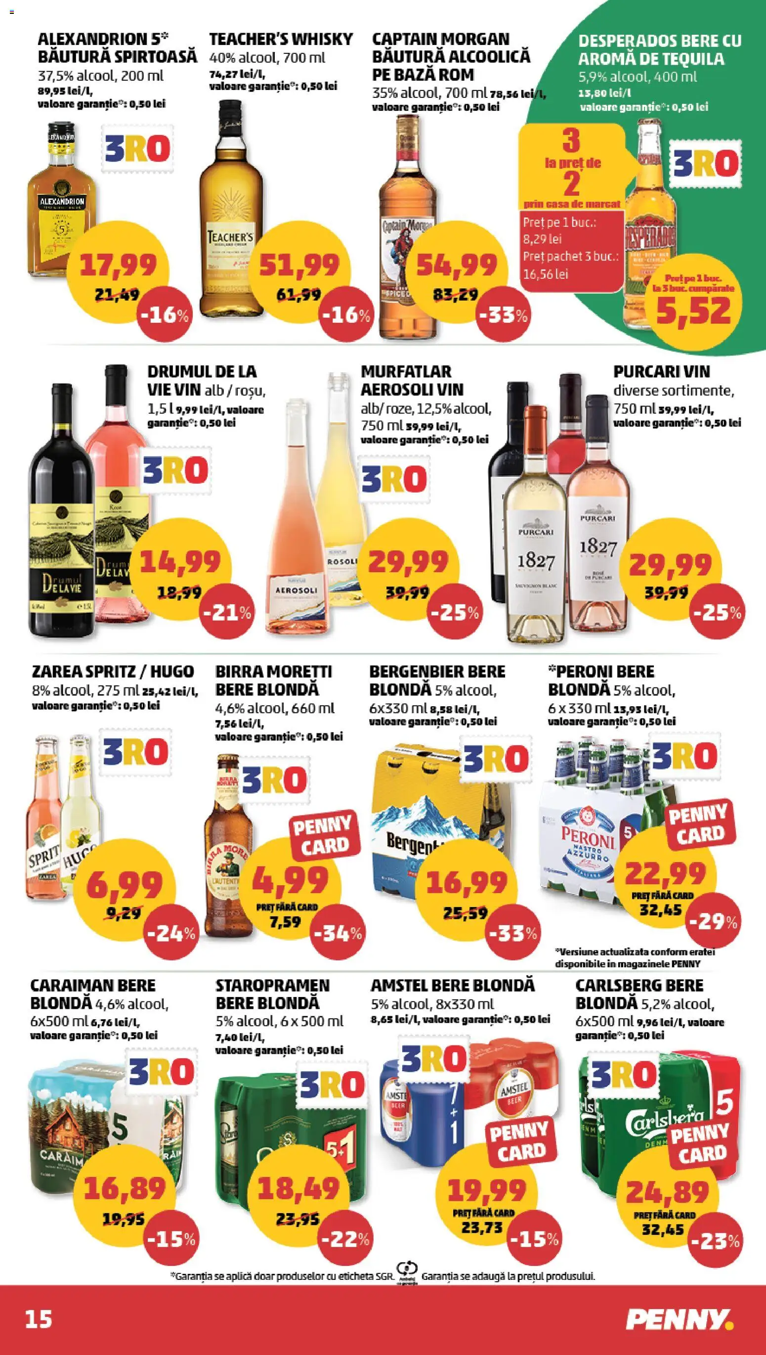Catalog PENNY Market 29 Iulie - 3 August 2026 | Pagina 15 | Produse: Vin, Bere, Rom, Plastik Kulübe