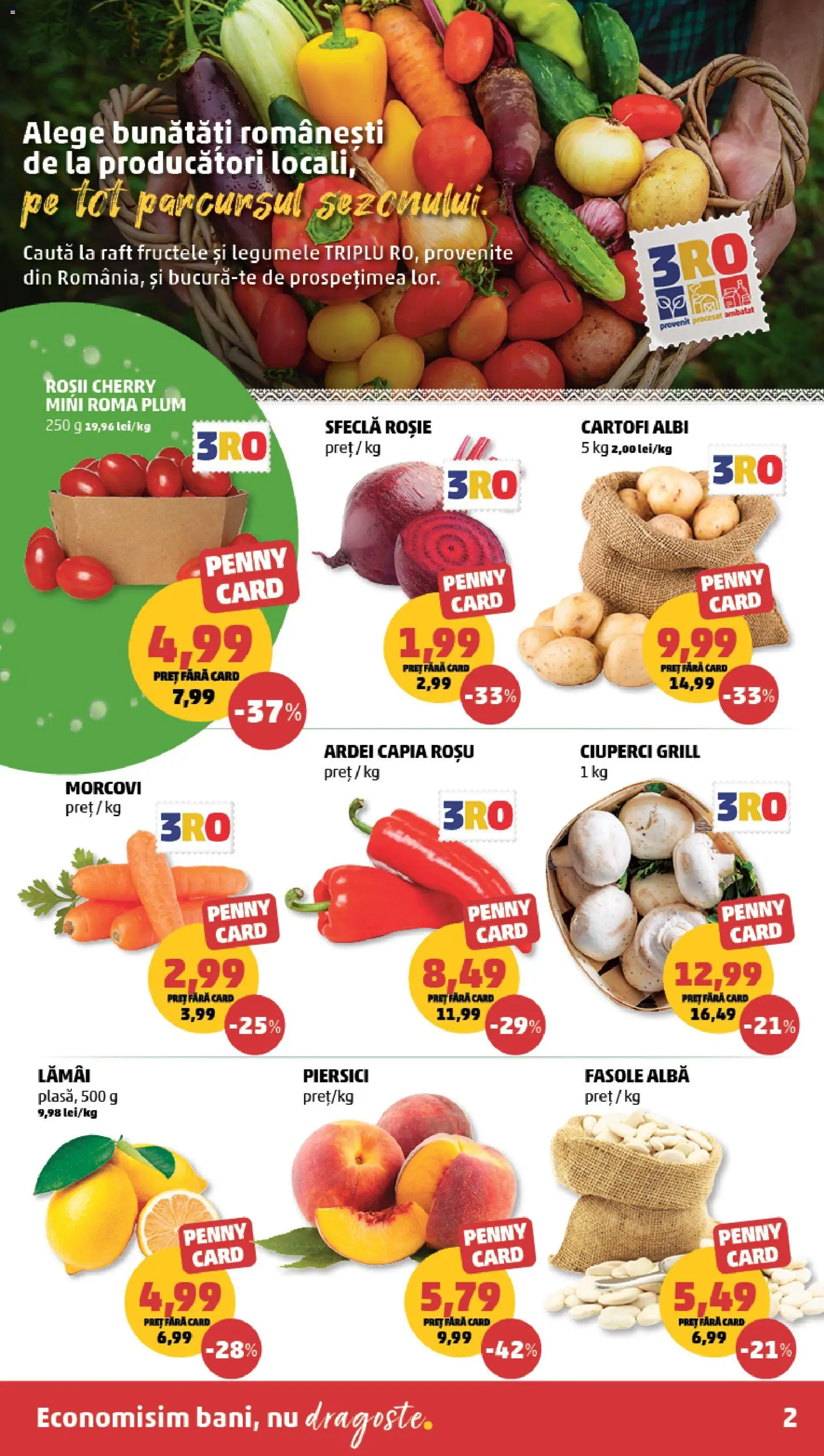 Catalog PENNY Market 29 Iulie - 3 August 2026 | Pagina 2 | Produse: Ciuperci, Roșii, Morcovi, Cartofi