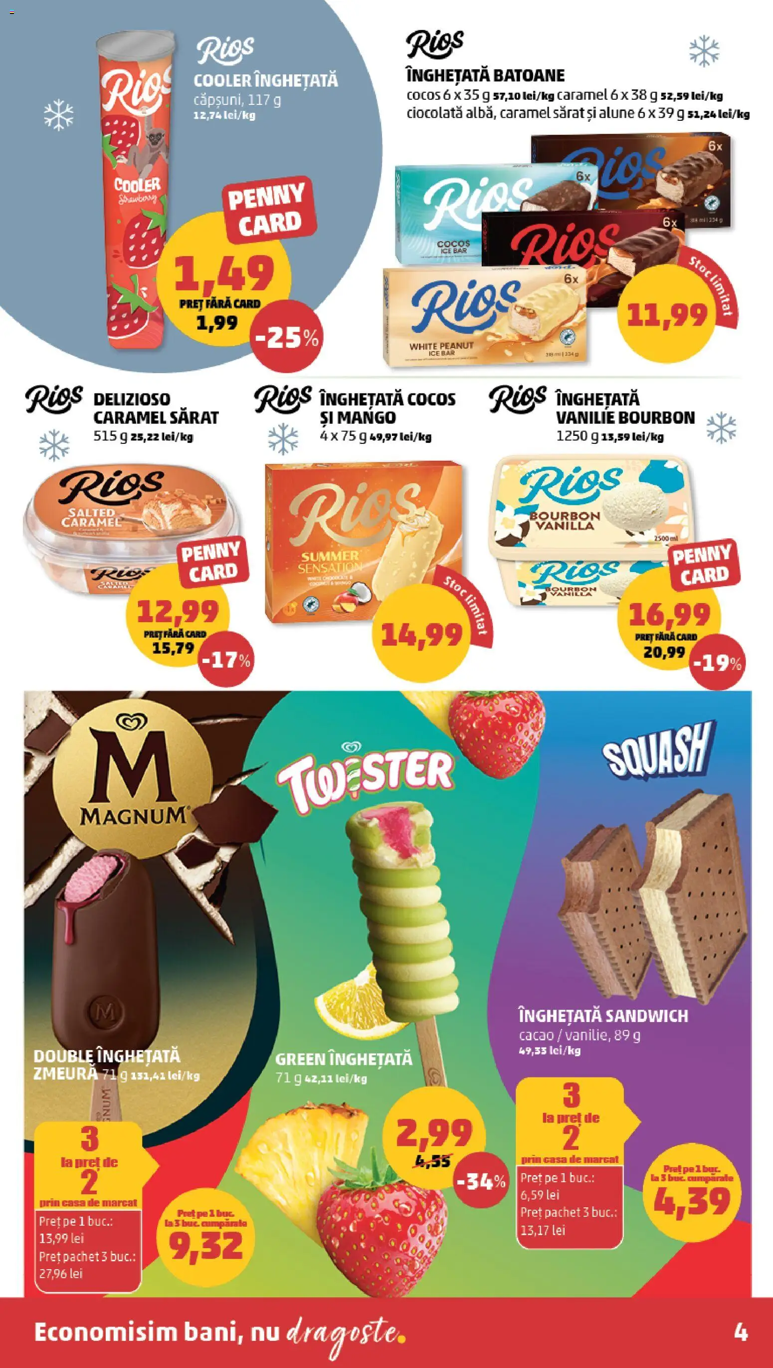 Catalog PENNY Market 29 Iulie - 3 August 2026 | Pagina 4 | Produse: Ciocolată, Cacao, Înghețată, Mango