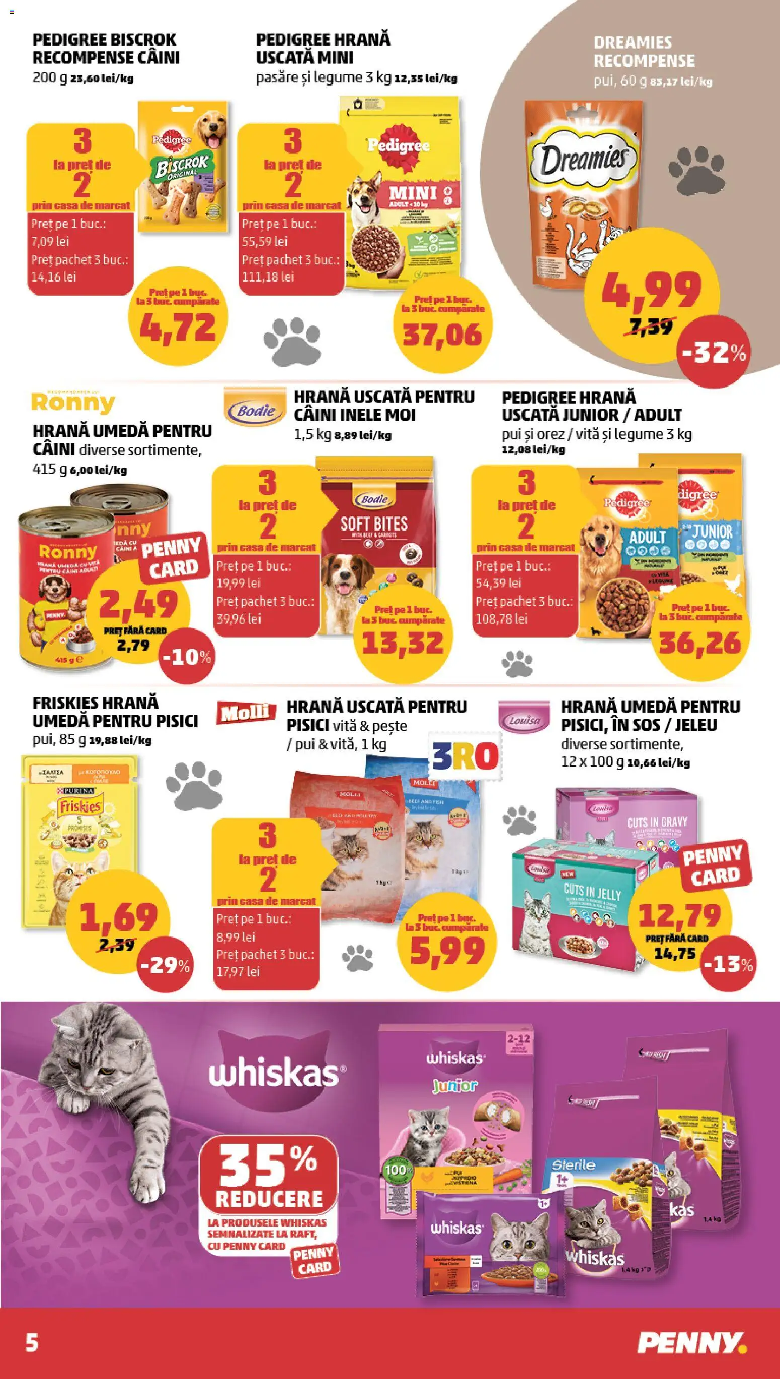 Catalog PENNY Market 29 Iulie - 3 August 2026 | Pagina 5 | Produse: Hacıyatmaz Kedi Oyuncağı, Pește, Legume, Sos