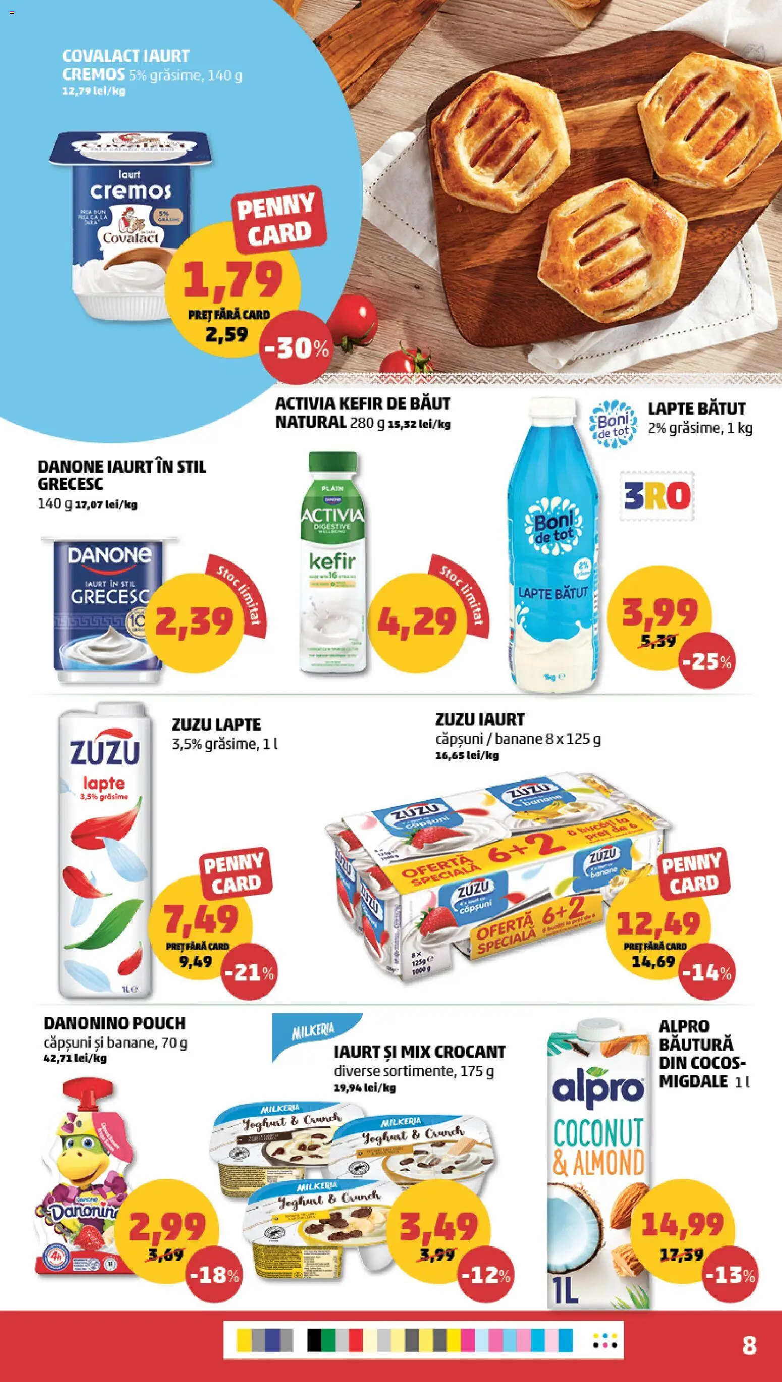 Catalog PENNY Market 29 Iulie - 3 August 2026 | Pagina 8 | Produse: Lapte, Iaurt, Kefir, Banane