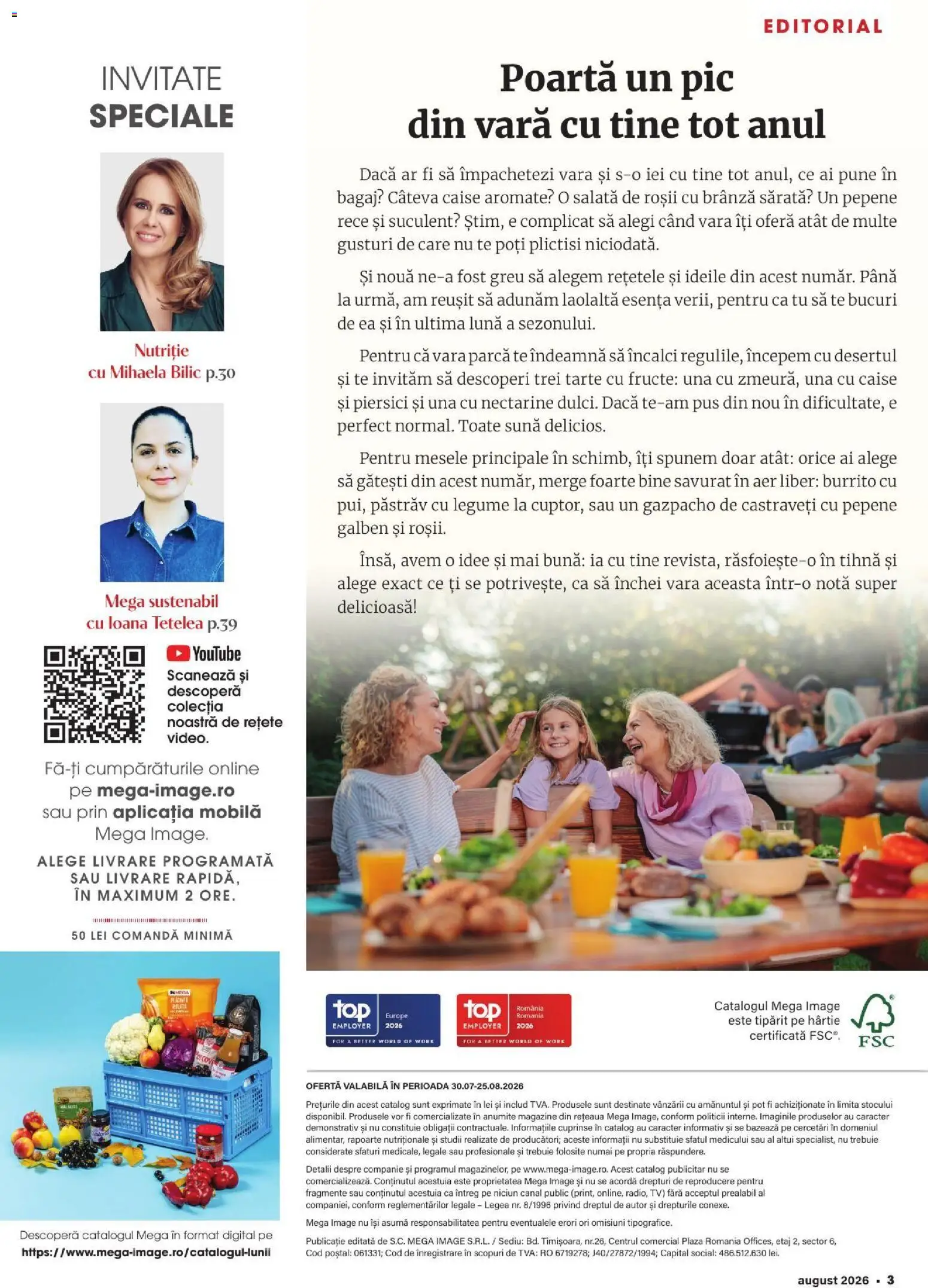 Catalog Mega Image 30 Iulie - 24 August 2026 | Pagina 3 | Produse: Brânză, Roșii, Ahtapot, Legume