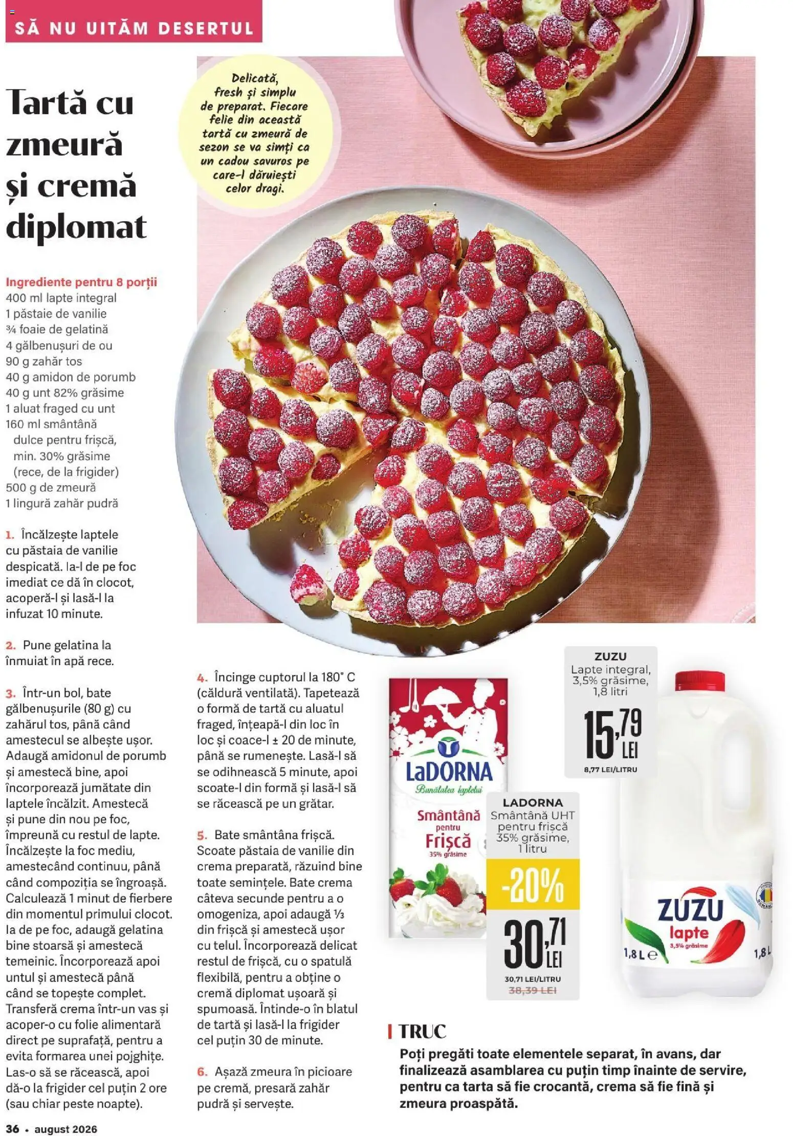 Catalog Mega Image 30 Iulie - 24 August 2026 | Pagina 36 | Produse: Zmeură, Pudră, Pește, Zahăr