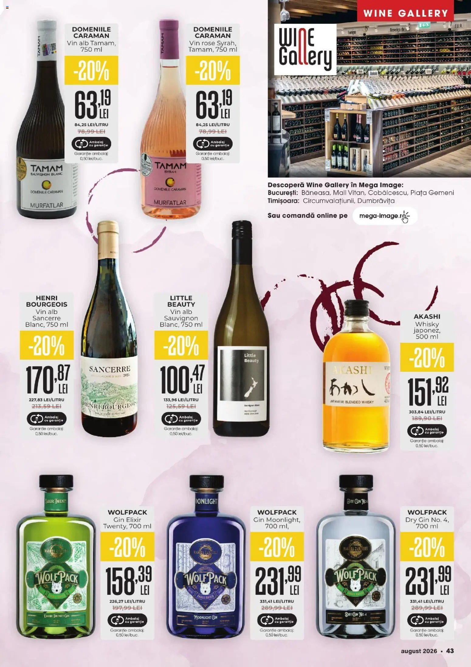 Catalog Mega Image 30 Iulie - 24 August 2026 | Pagina 43 | Produse: Elixir, Vin, Gin