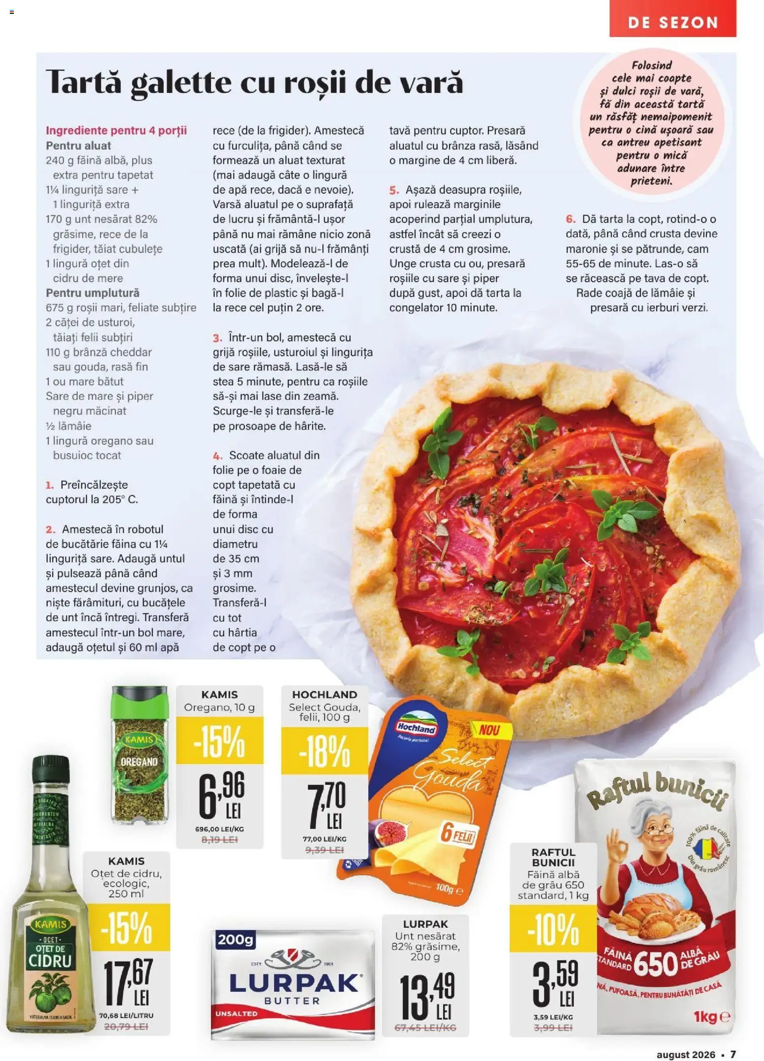 Catalog Mega Image 30 Iulie - 24 August 2026 | Pagina 7 | Produse: Unt, Brânză, Apă, Piper