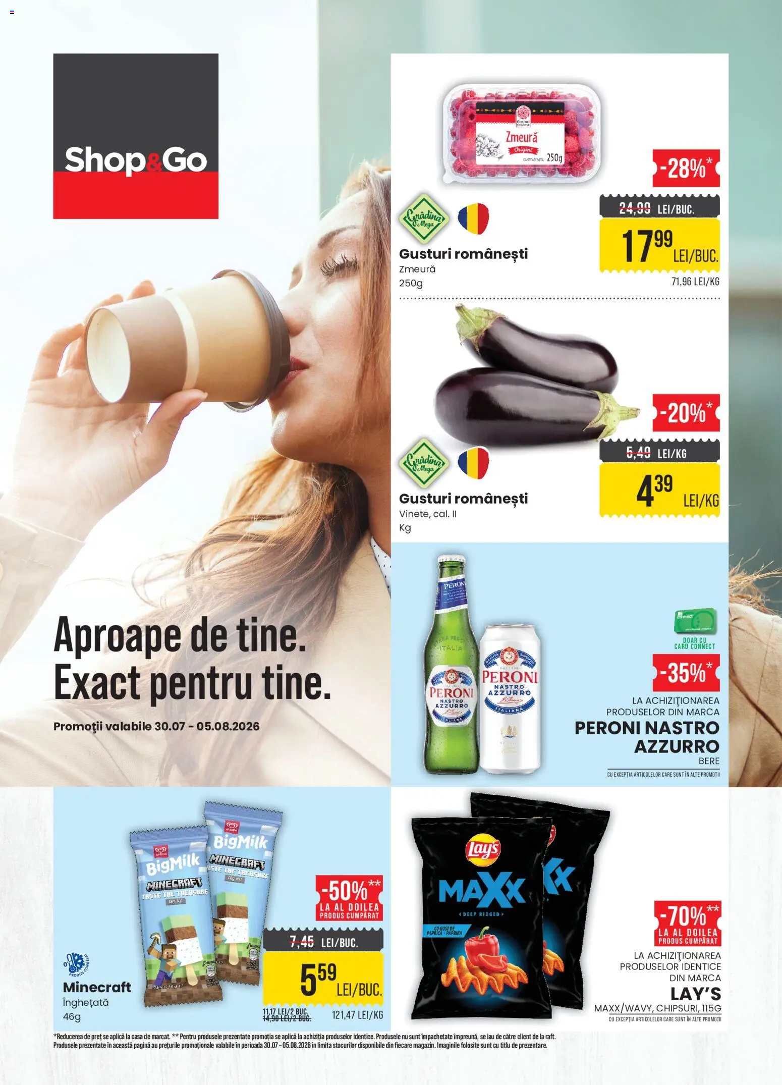 Catalog Mega Image 30 Iulie - 4 August 2026 | Pagina 1 | Produse: Zmeură, Bere, Înghețată
