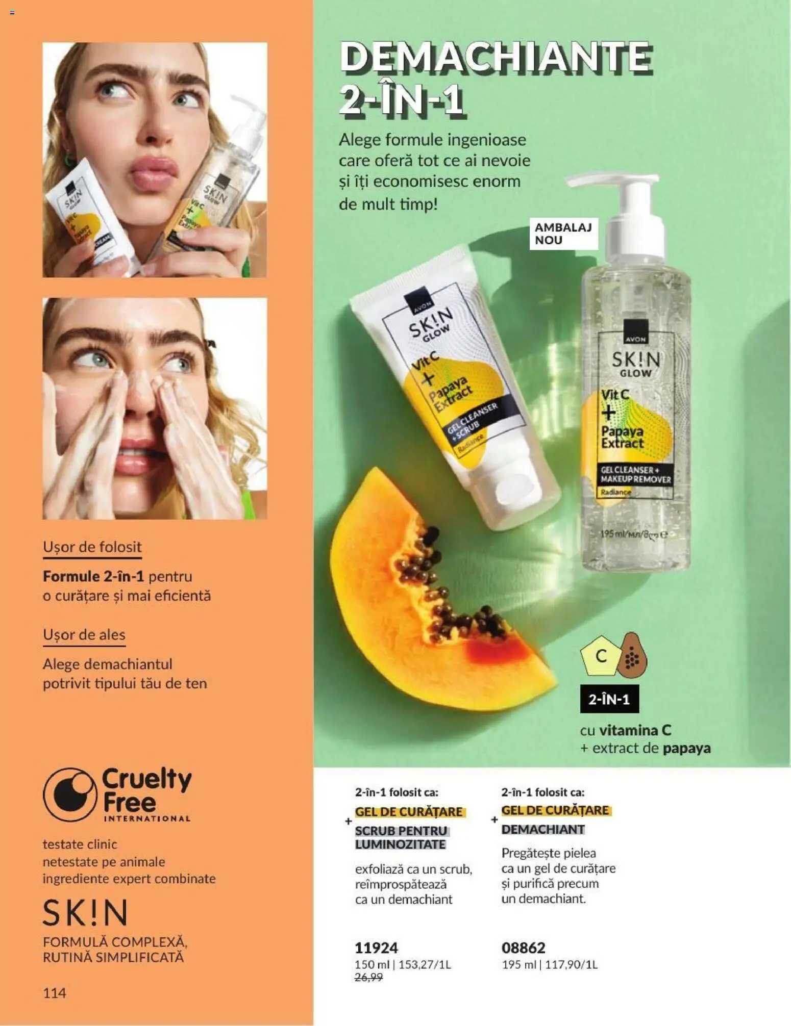 Catalog Avon 1 - 30 August 2026 | Pagina 114 | Produse: Demachiant, Gel de curățare, Scrub, Boncuklu Oyuncakları
