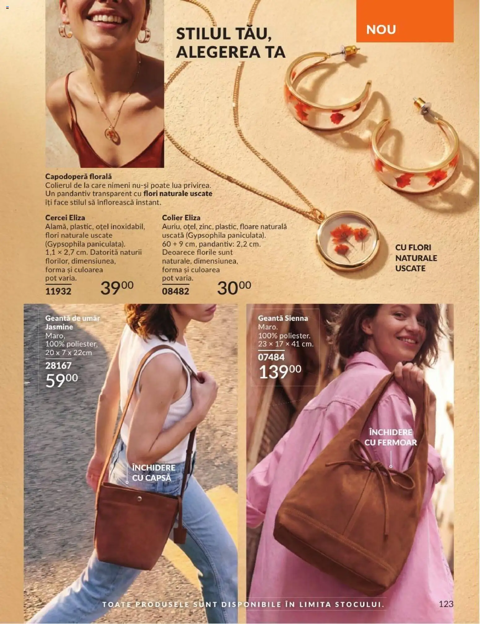 Catalog Avon 1 - 30 August 2026 | Pagina 123 | Produse: Geantă, Cercei, Colier