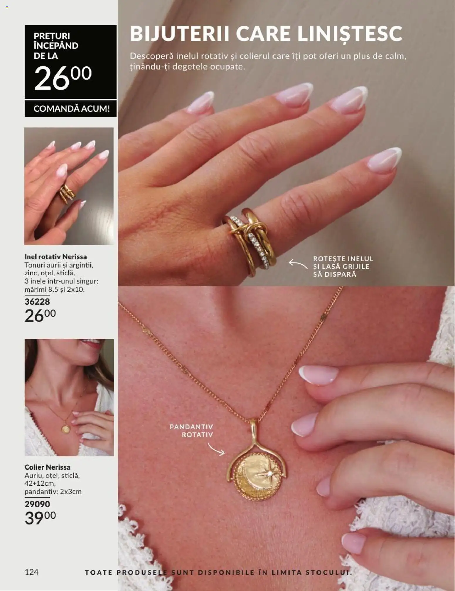 Catalog Avon 1 - 30 August 2026 | Pagina 124 | Produse: Colier, Inel