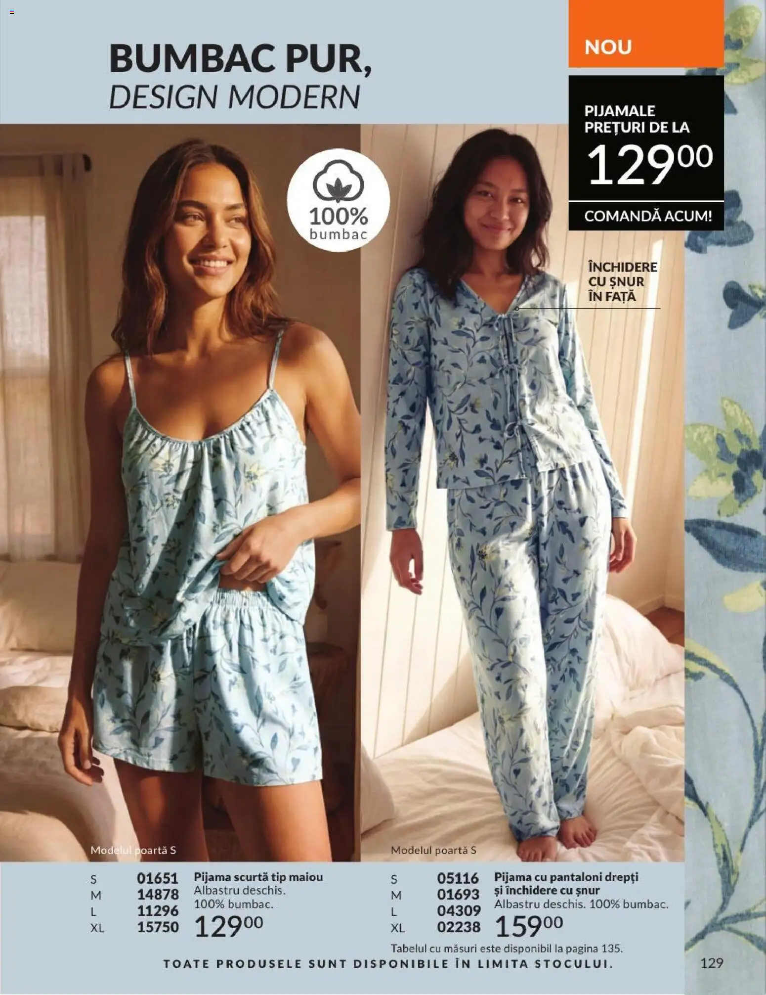 Catalog Avon 1 - 30 August 2026 | Pagina 129 | Produse: Maiou, Pantaloni, Pijamale