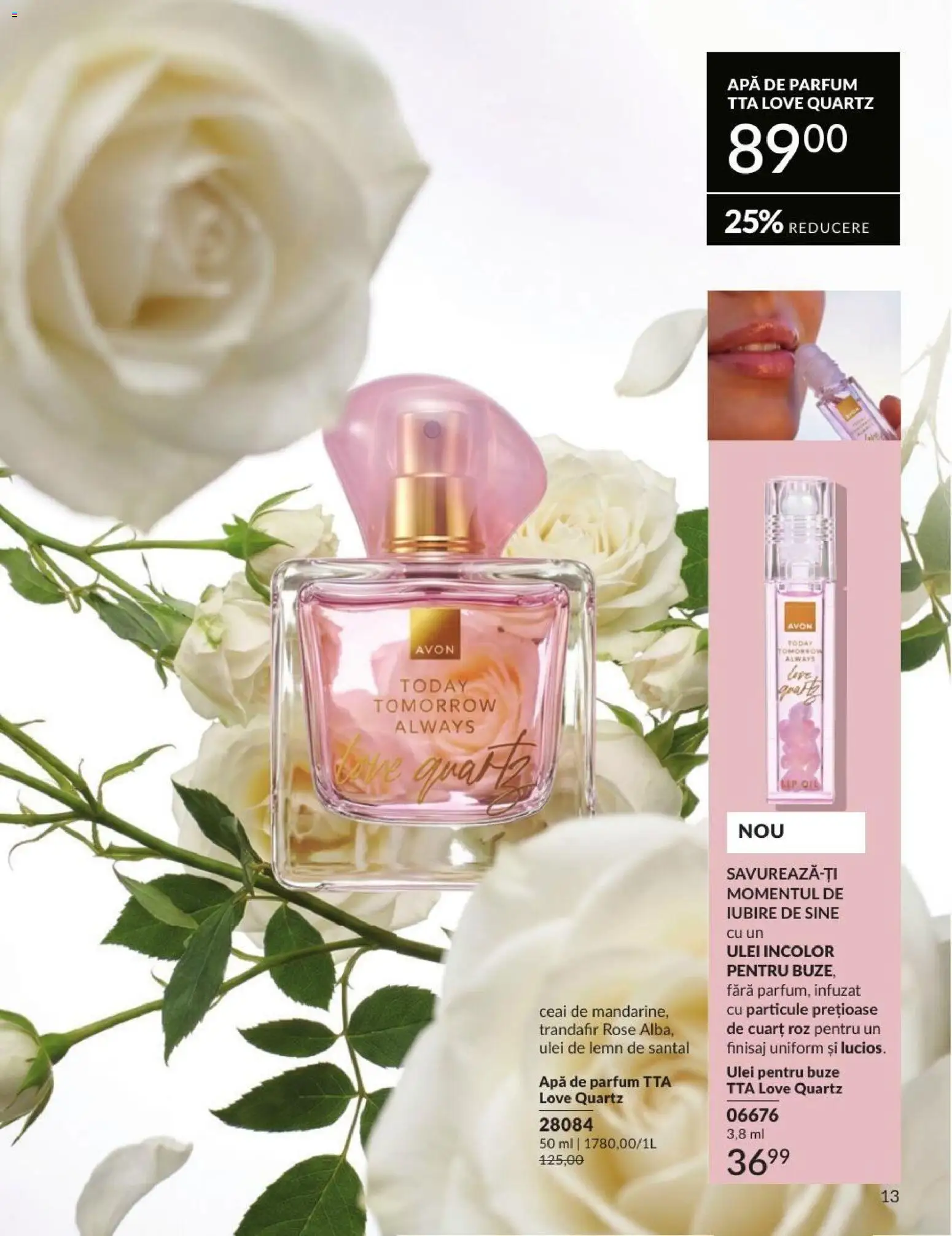 Catalog Avon 1 - 30 August 2026 | Pagina 13 | Produse: Parfum, Ulei, Ceai, Apă