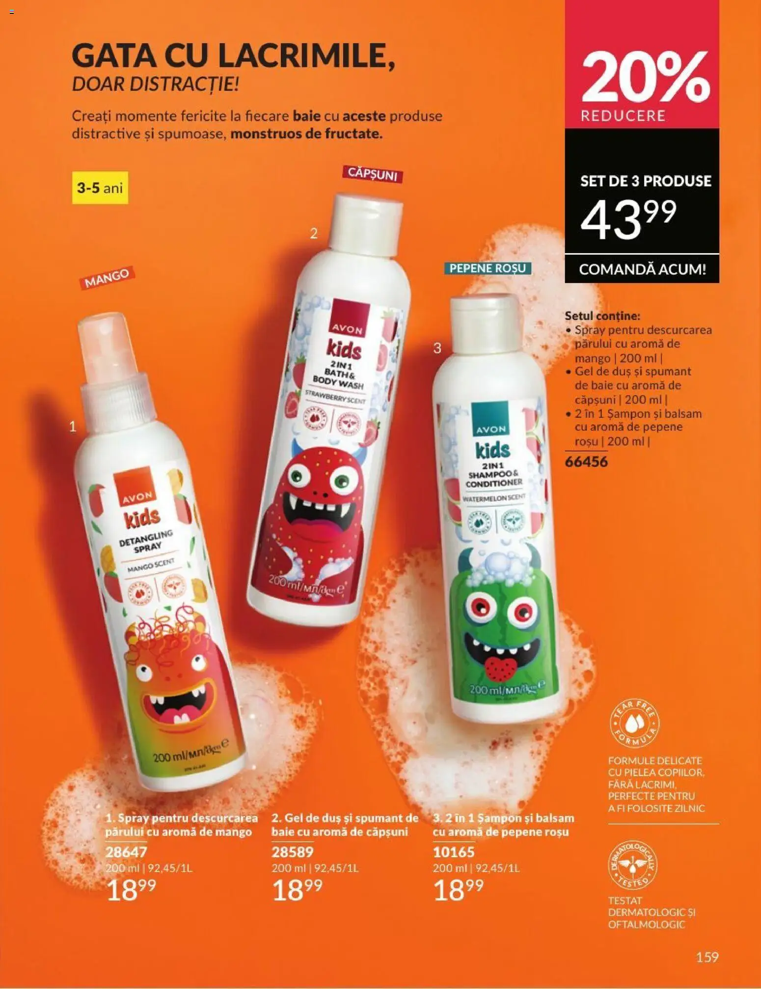 Catalog Avon 1 - 30 August 2026 | Pagina 159 | Produse: Duș, Balsam, Gel de duș, Căpșuni