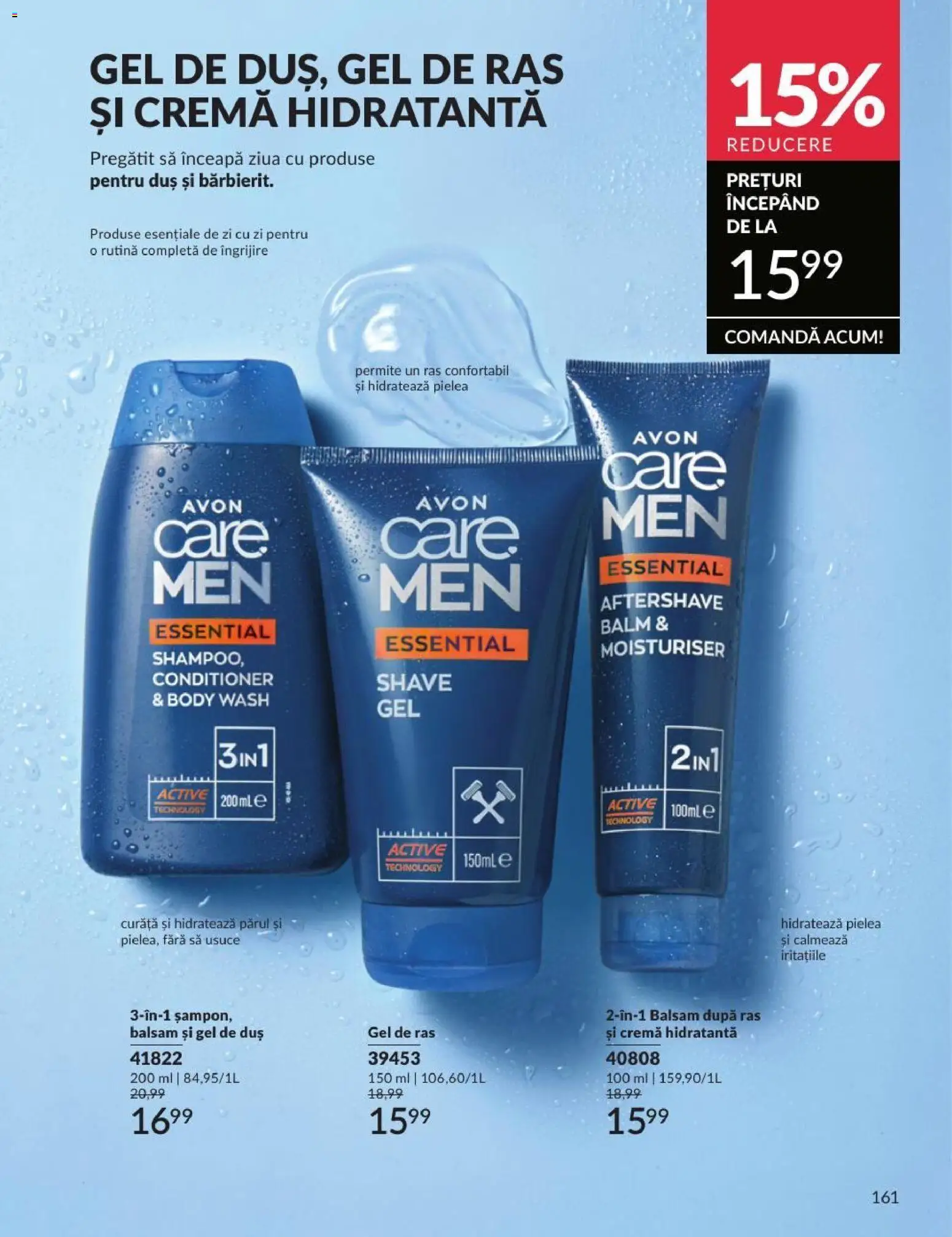 Catalog Avon 1 - 30 August 2026 | Pagina 161 | Produse: Gel de ras, Body, Arapsaçı, Balsam
