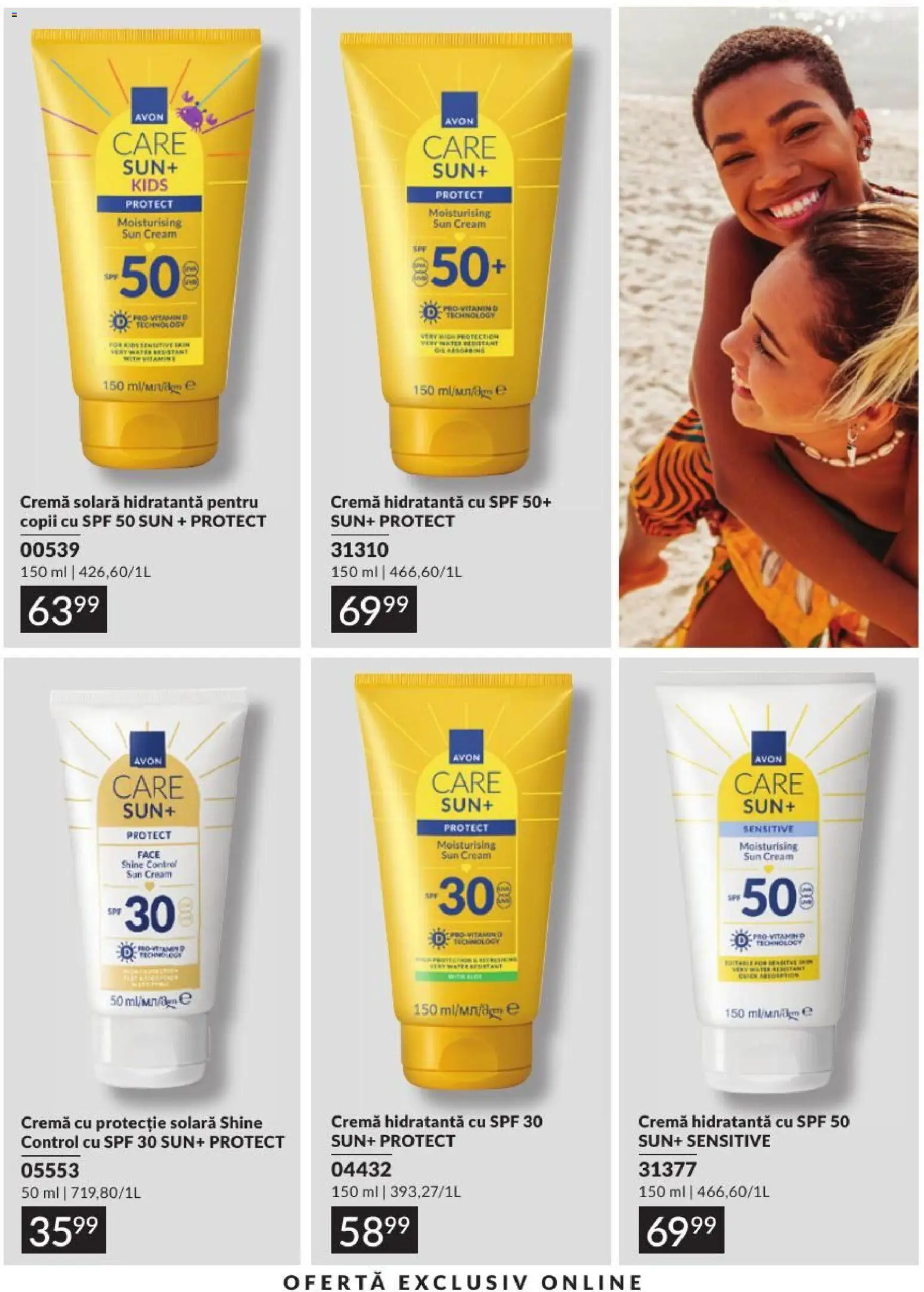 Catalog Avon 1 - 30 August 2026 | Pagina 195 | Produse: Arapsaçı, Cremă, Protecție solară