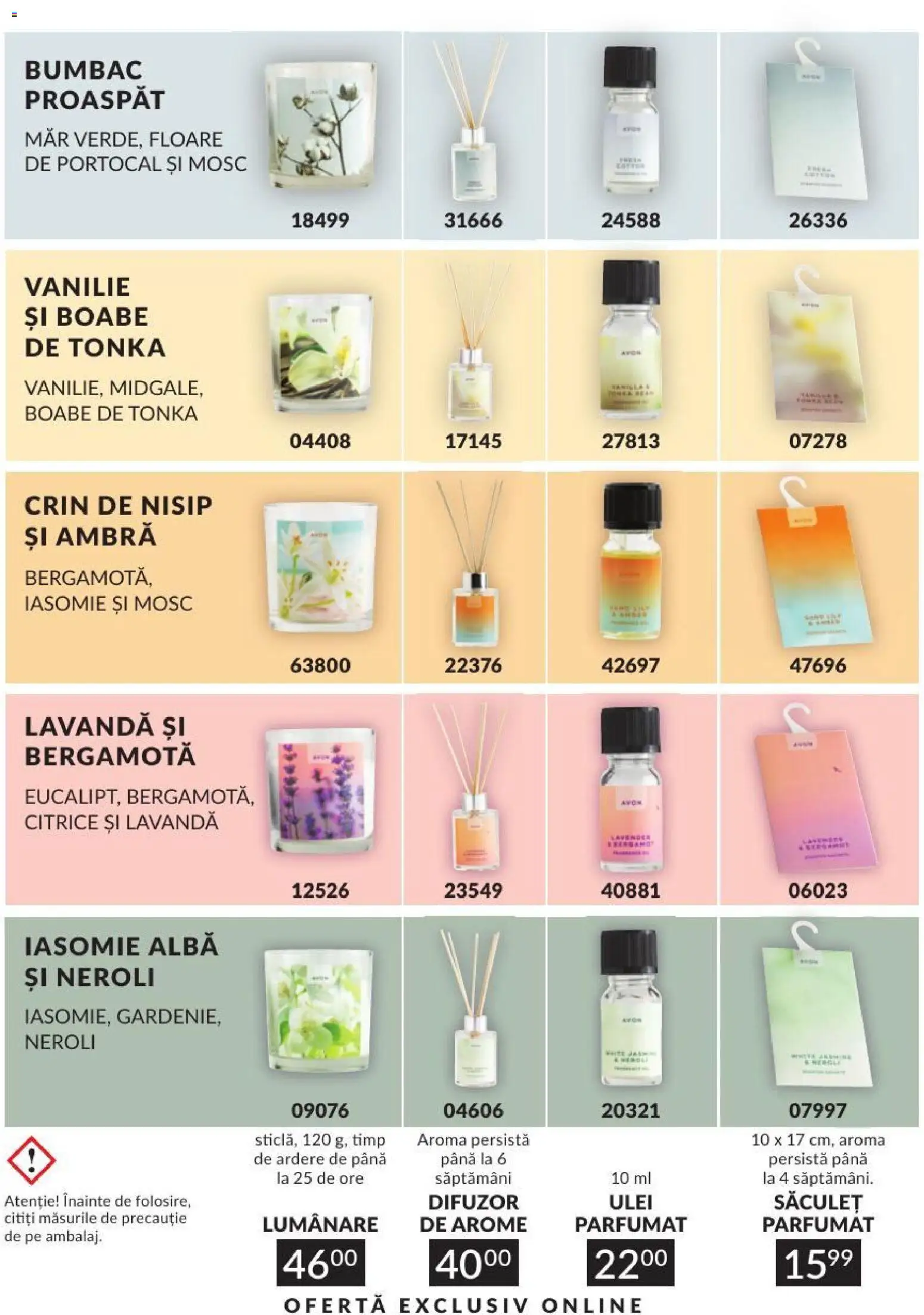 Catalog Avon 1 - 30 August 2026 | Pagina 201 | Produse: Difuzor, Lumânare, Ulei