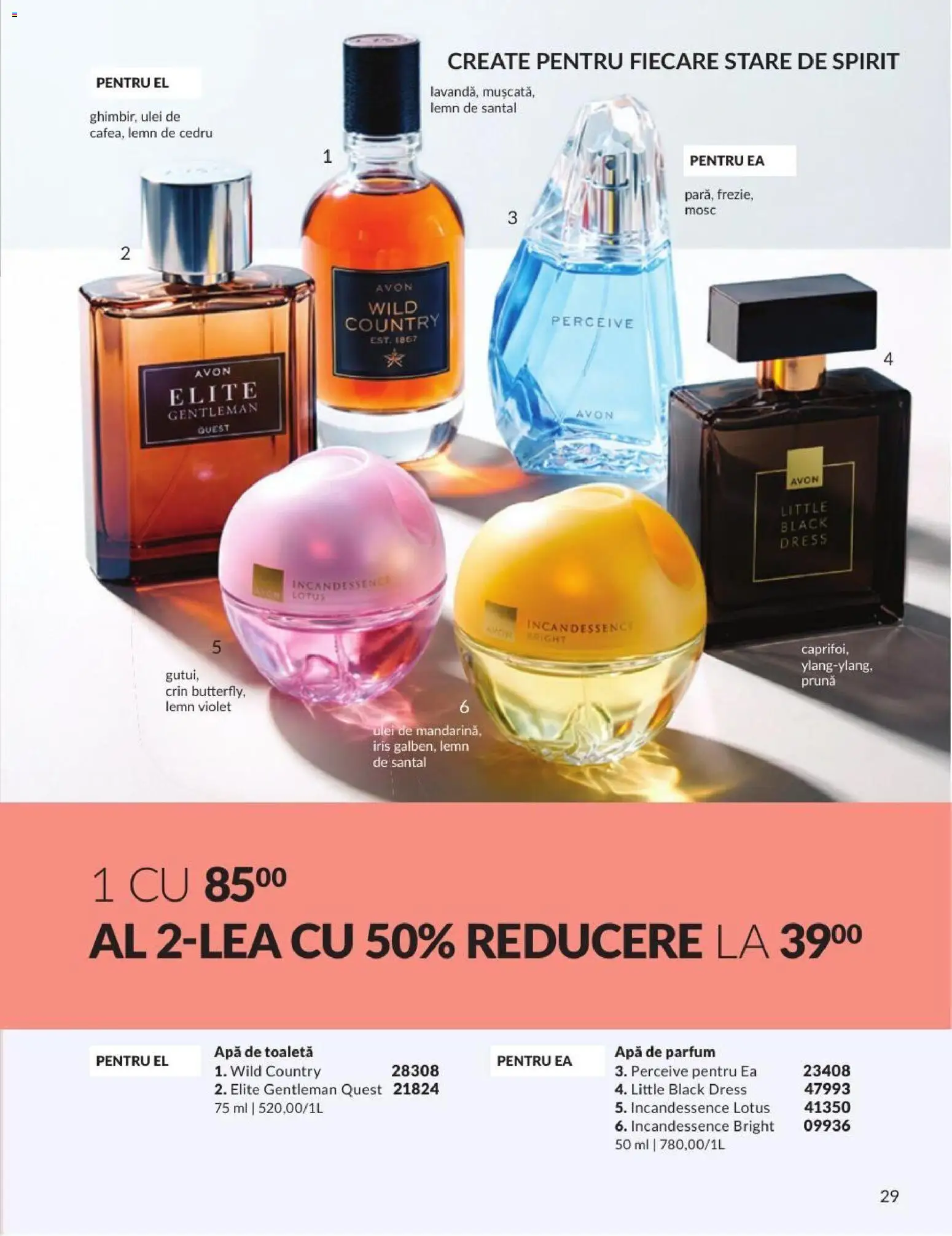 Catalog Avon 1 - 30 August 2026 | Pagina 29 | Produse: Parfum, Apă de toaletă, Ulei, Apă