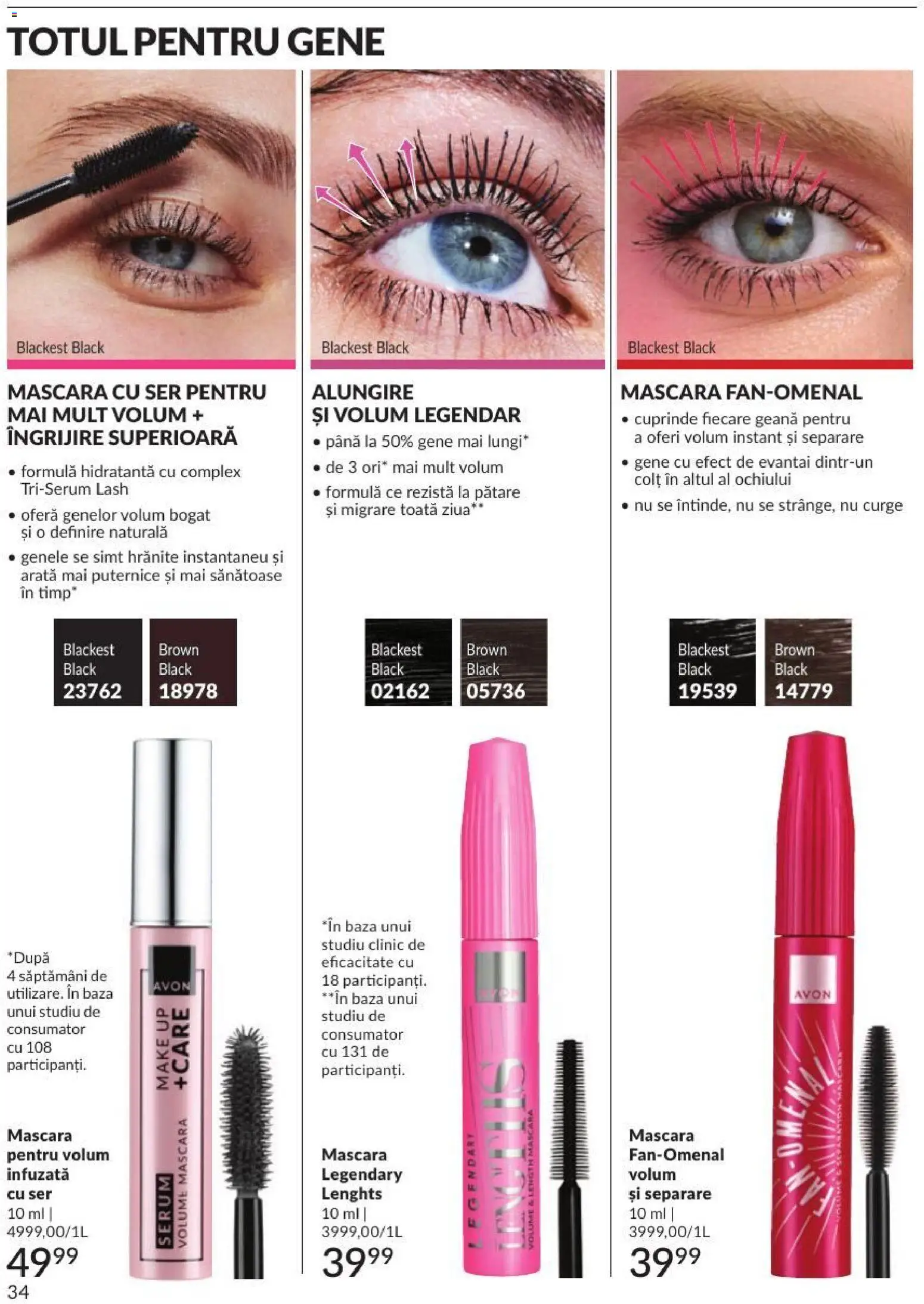 Catalog Avon 1 - 30 August 2026 | Pagina 34 | Produse: Serum, Mascara