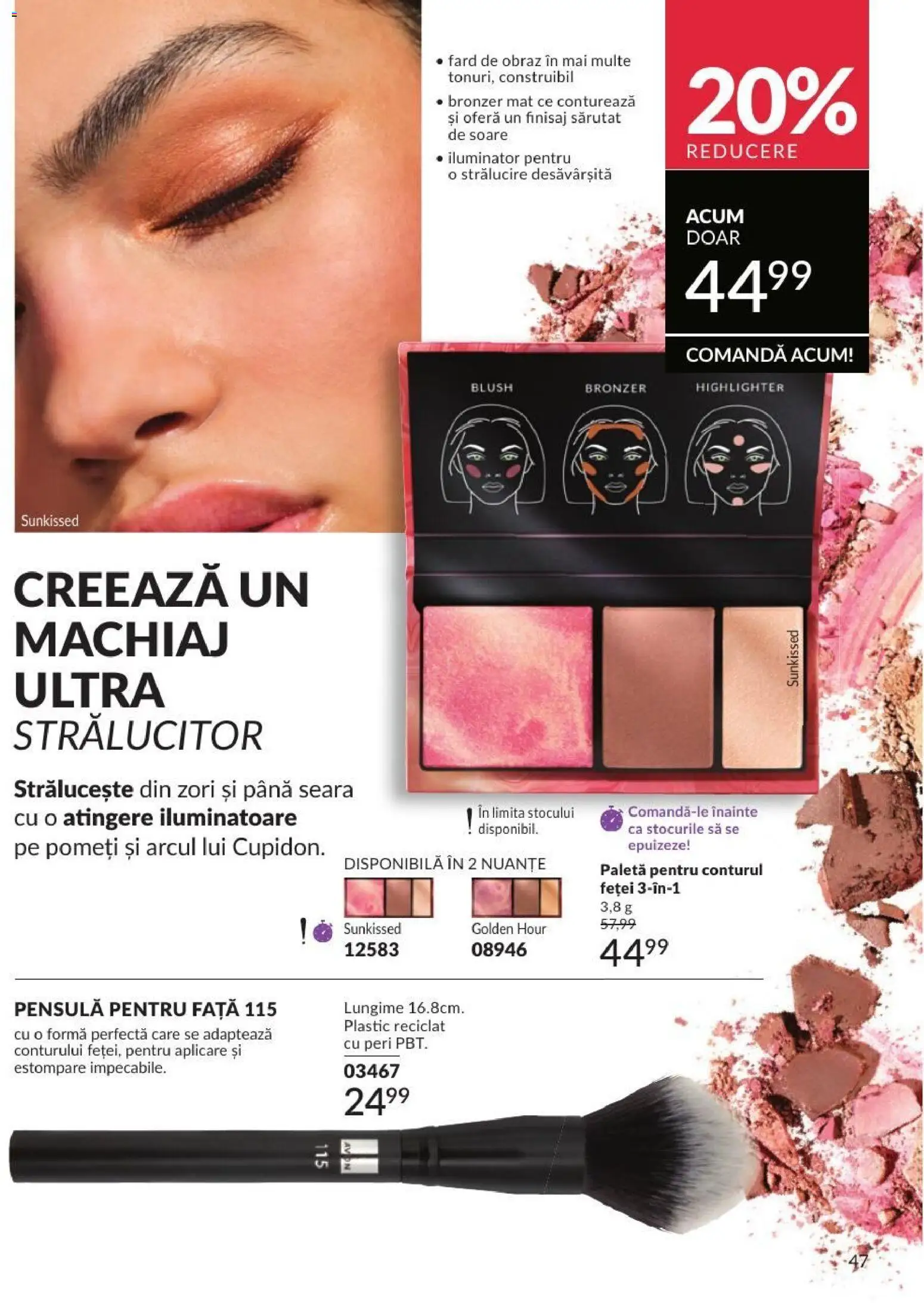 Catalog Avon 1 - 30 August 2026 | Pagina 47 | Produse: Machiaj, Bronzer, Blush, Iluminator