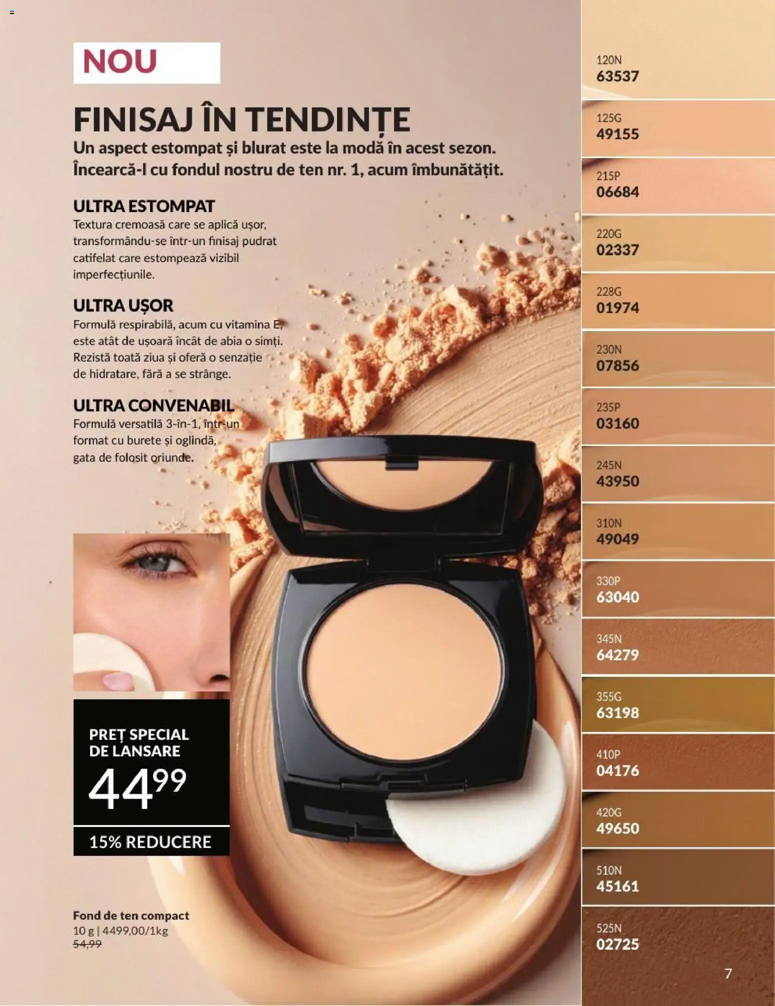 Catalog Avon 1 - 30 August 2026 | Pagina 7 | Produse: Fond de ten, Burete